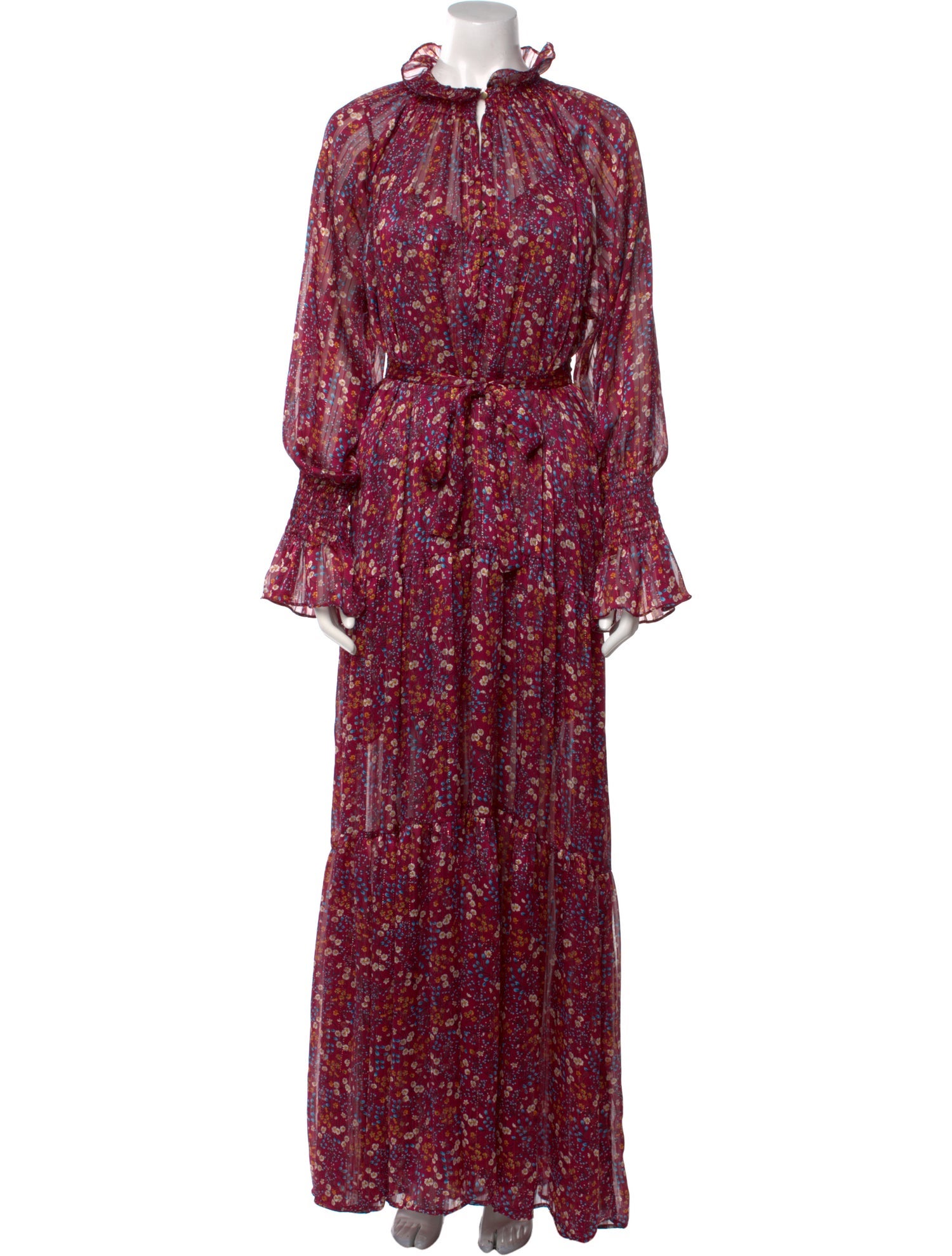 Sabina Musayev Floral Print Long Dress