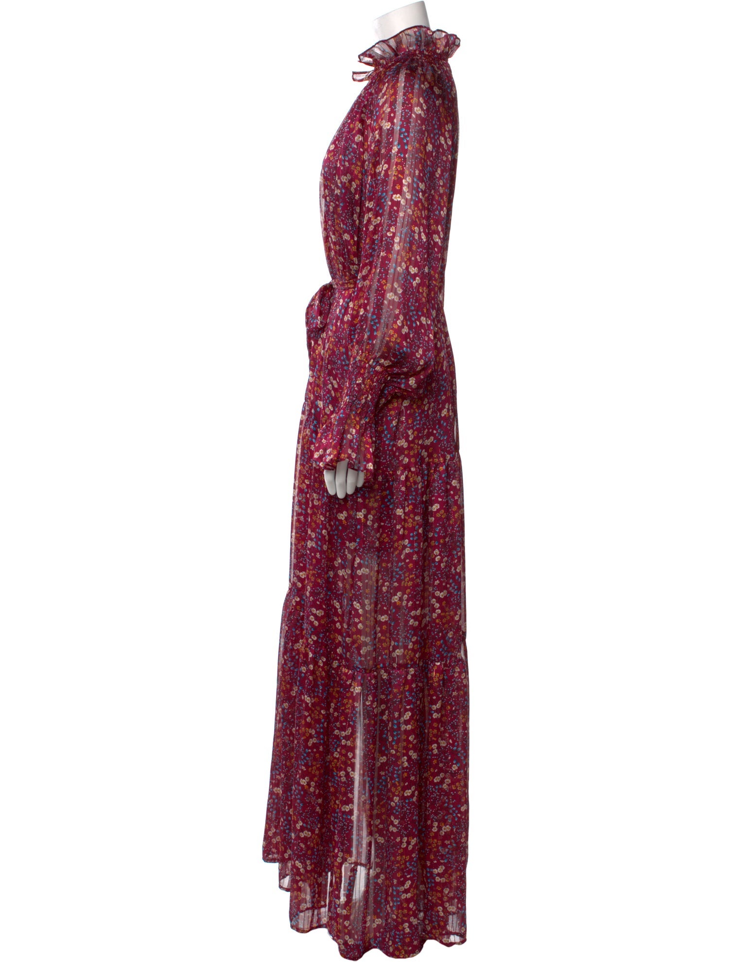 Sabina Musayev Floral Print Long Dress