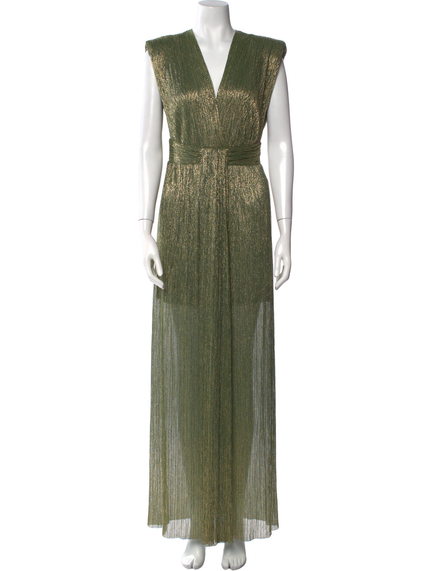 Sabina Musayev V-Neck Long Dress
