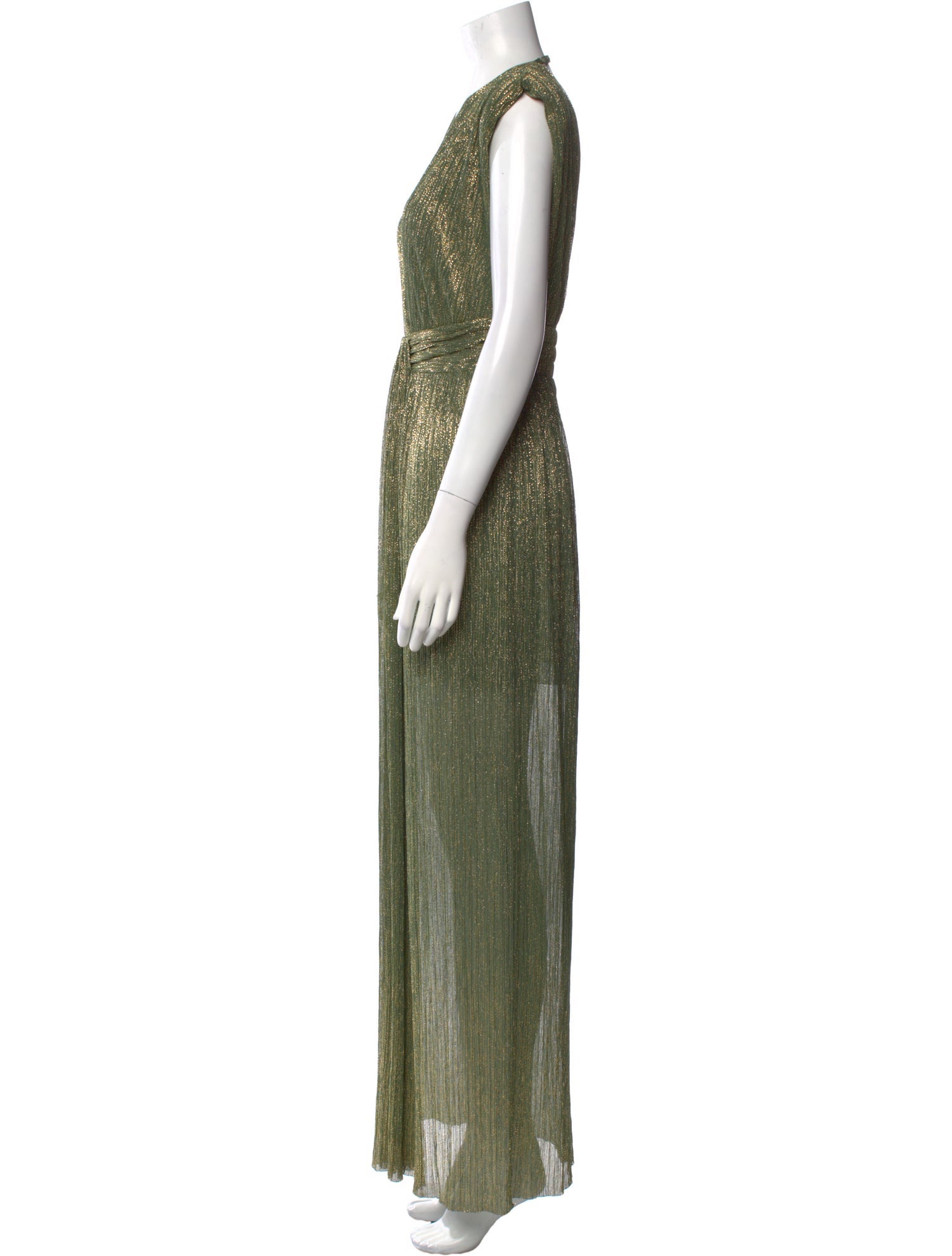 Sabina Musayev V-Neck Long Dress