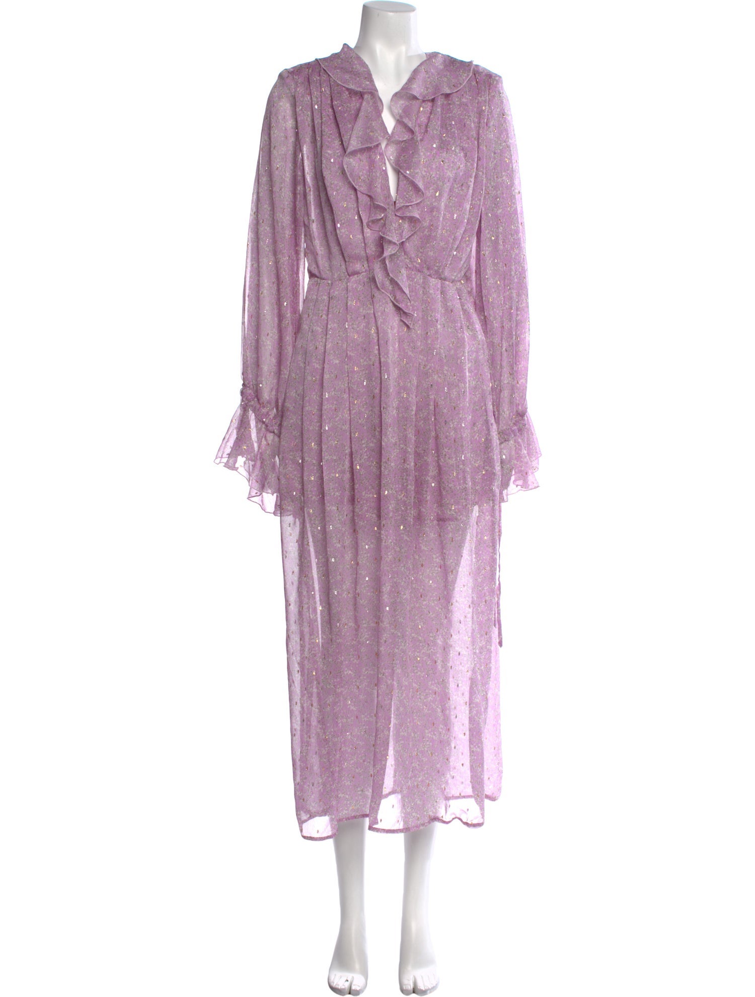 Sabina Musayev V-Neck Long Dress