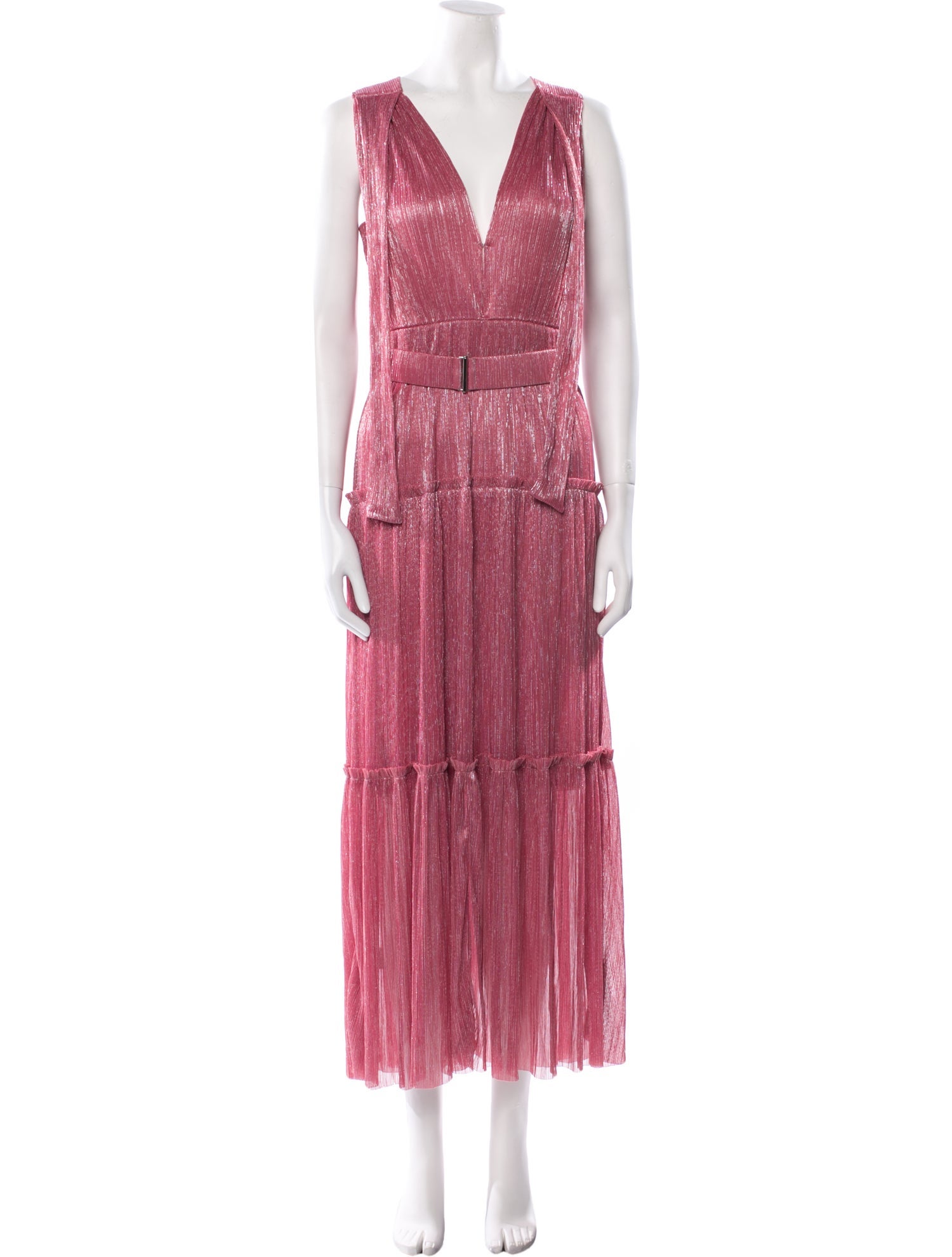 Sabina Musayev V-Neck Long Dress