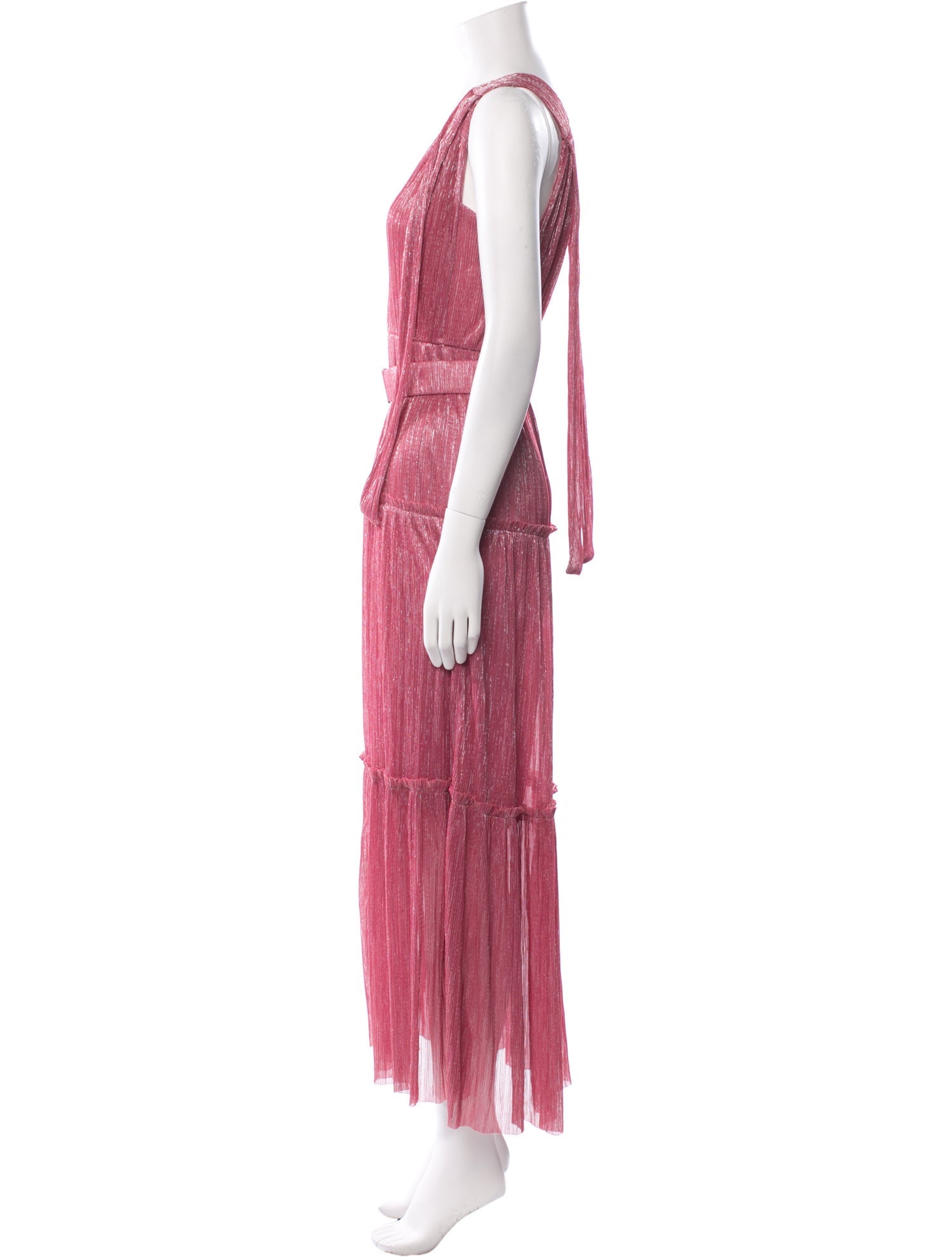 Sabina Musayev V-Neck Long Dress