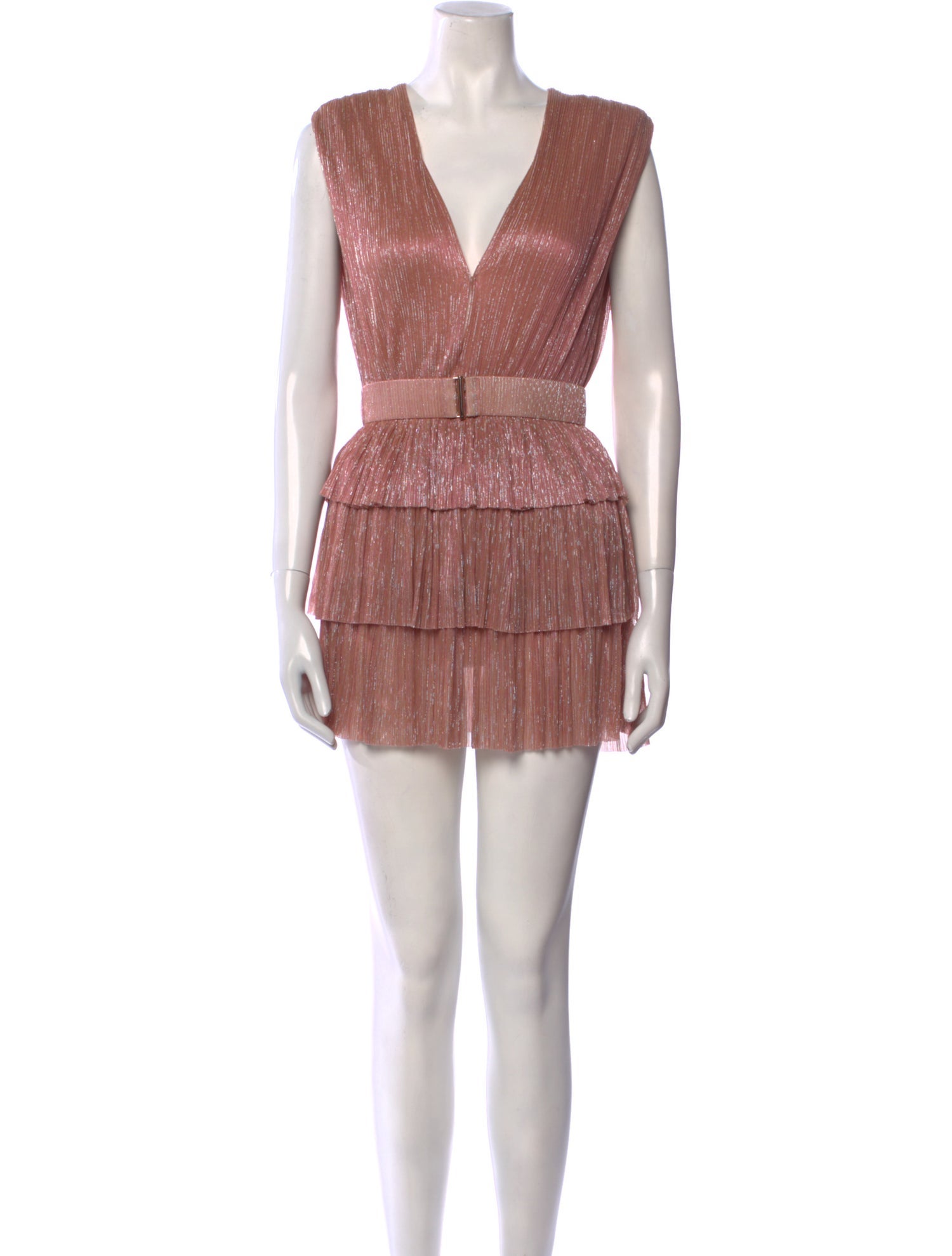 Sabina Musayev V-Neck Mini Dress w/ Tags