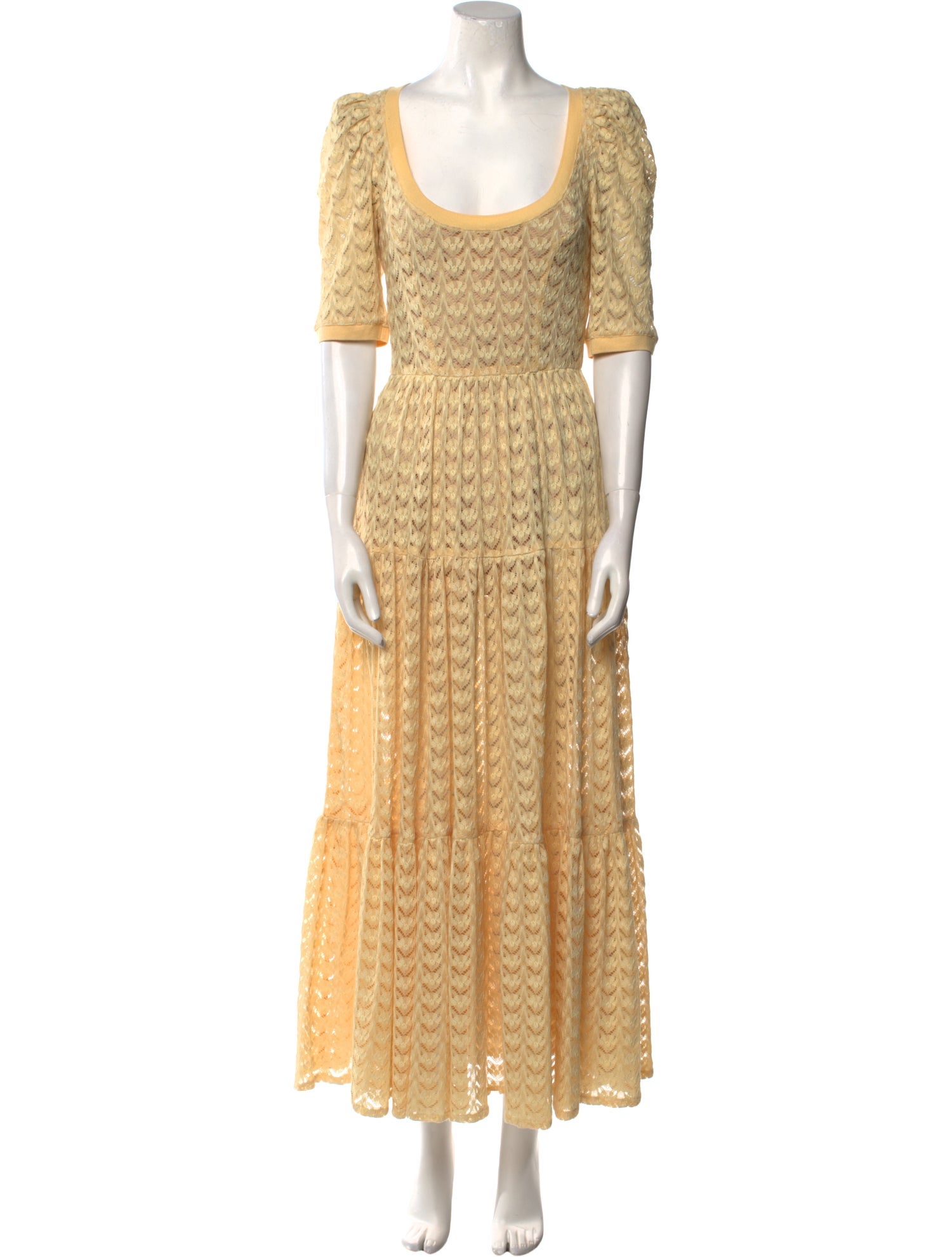 Sabina Musayev Scoop Neck Long Dress