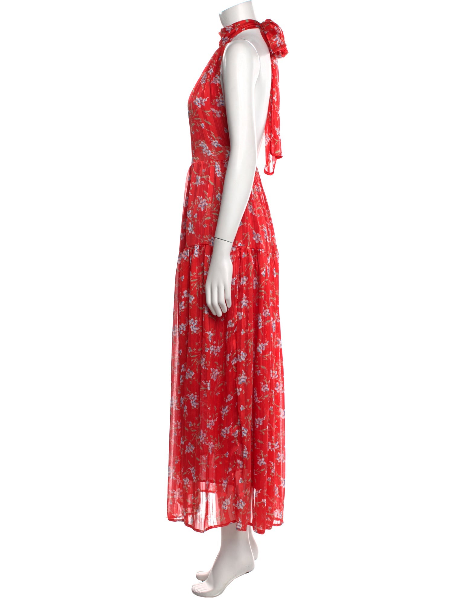 Sabina Musayev Floral Print Long Dress