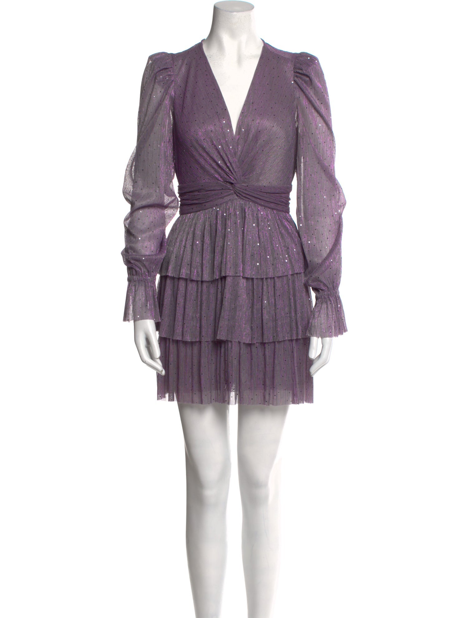 Sabina Musayev V-Neck Mini Dress