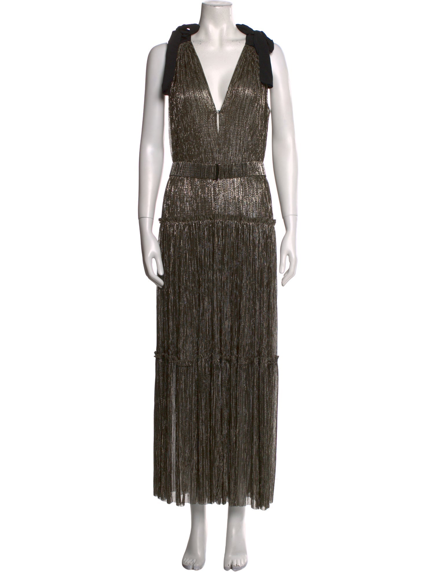 Sabina Musayev V-Neck Long Dress