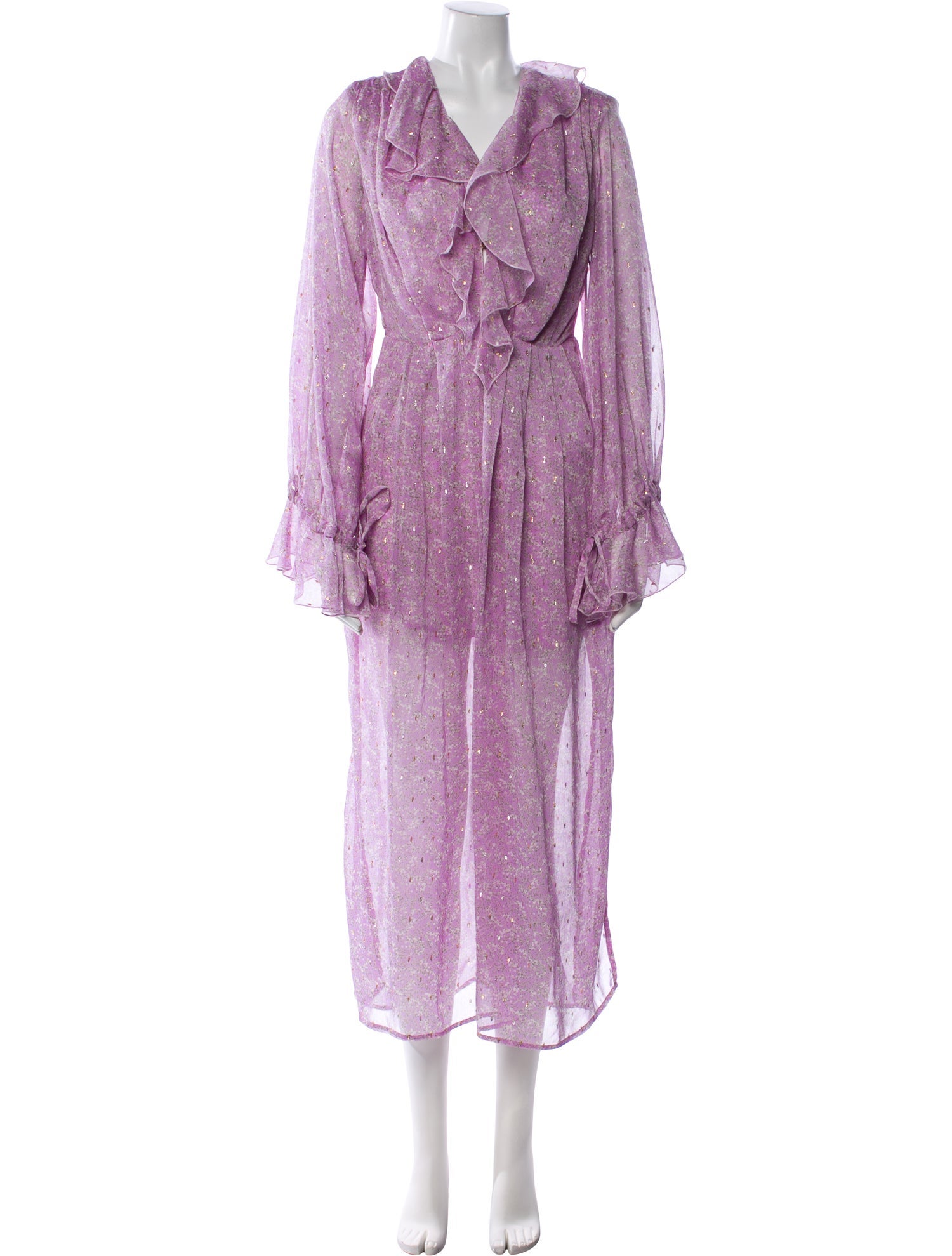 Sabina Musayev Floral Print Long Dress w/ Tags