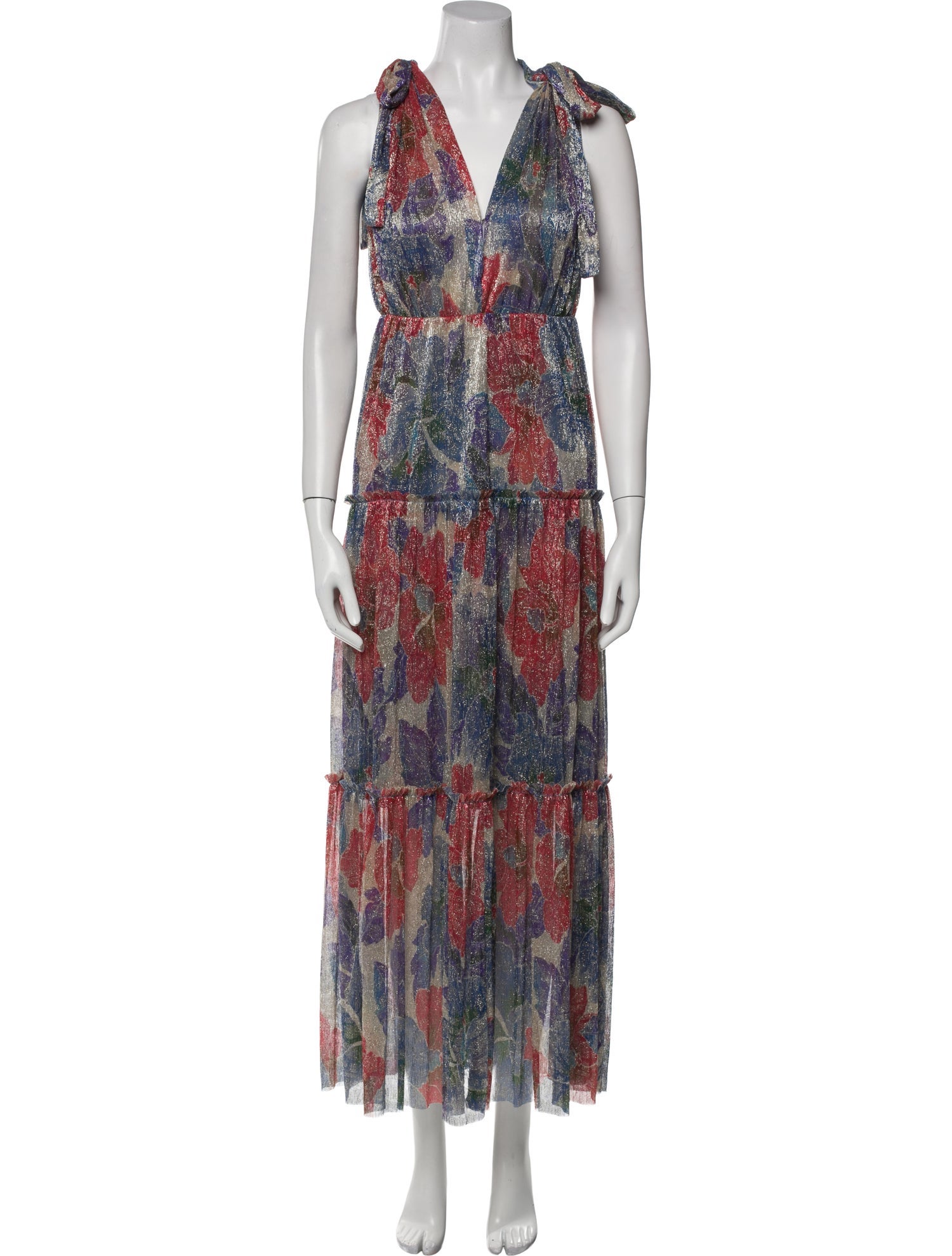 Sabina Musayev Printed Long Dress