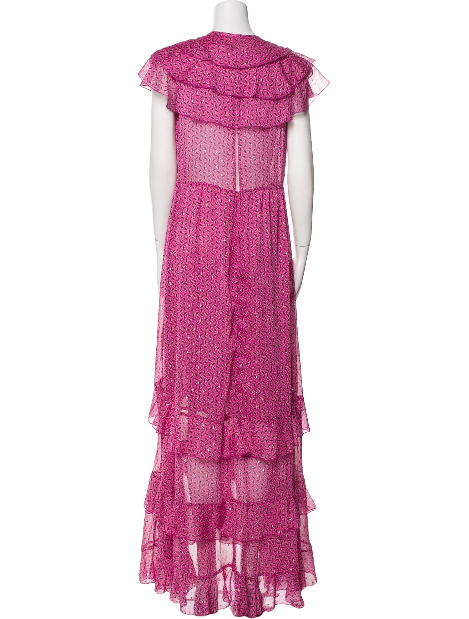 Sabina Musayev Printed Long Dress