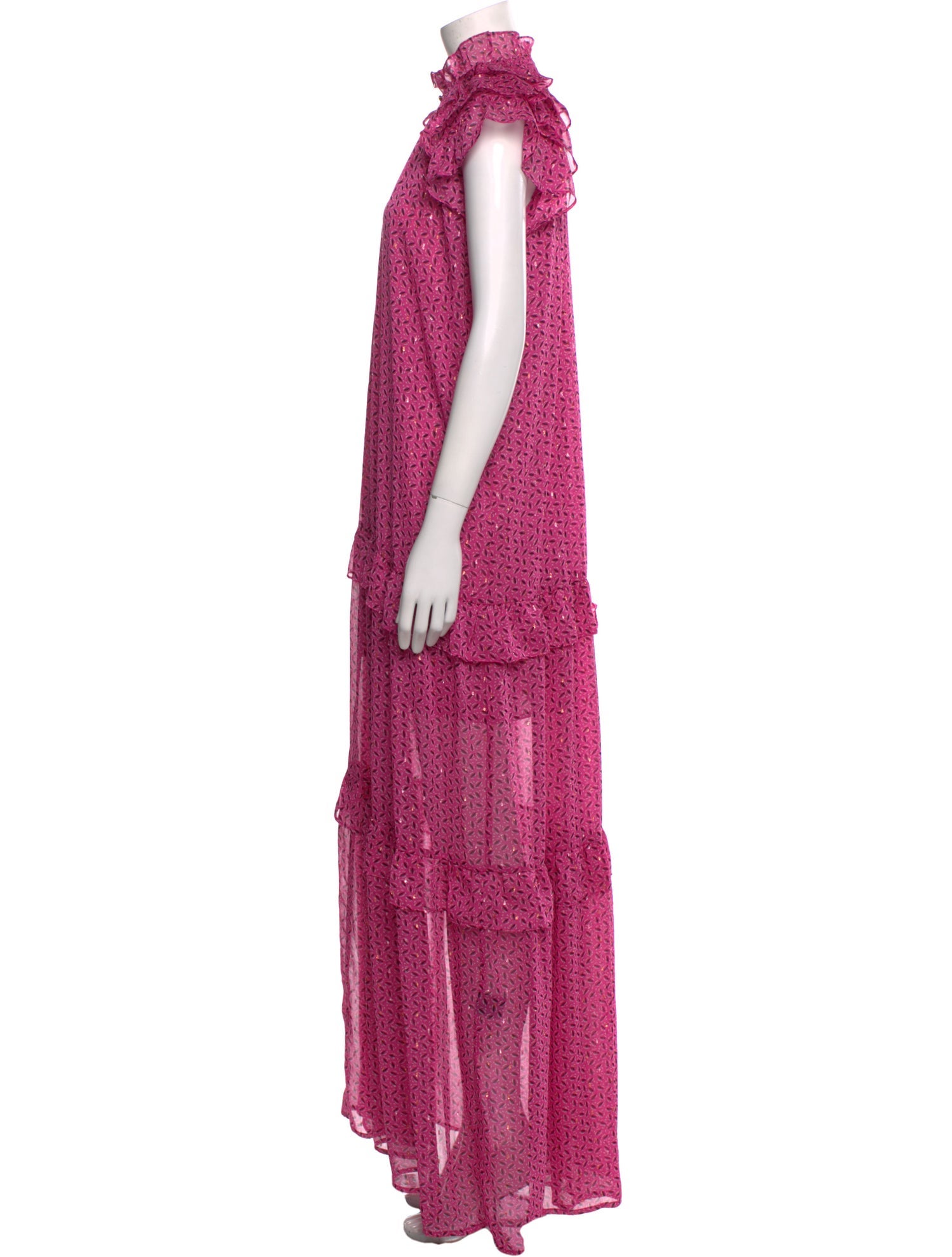 Sabina Musayev Printed Long Dress w/ Tags