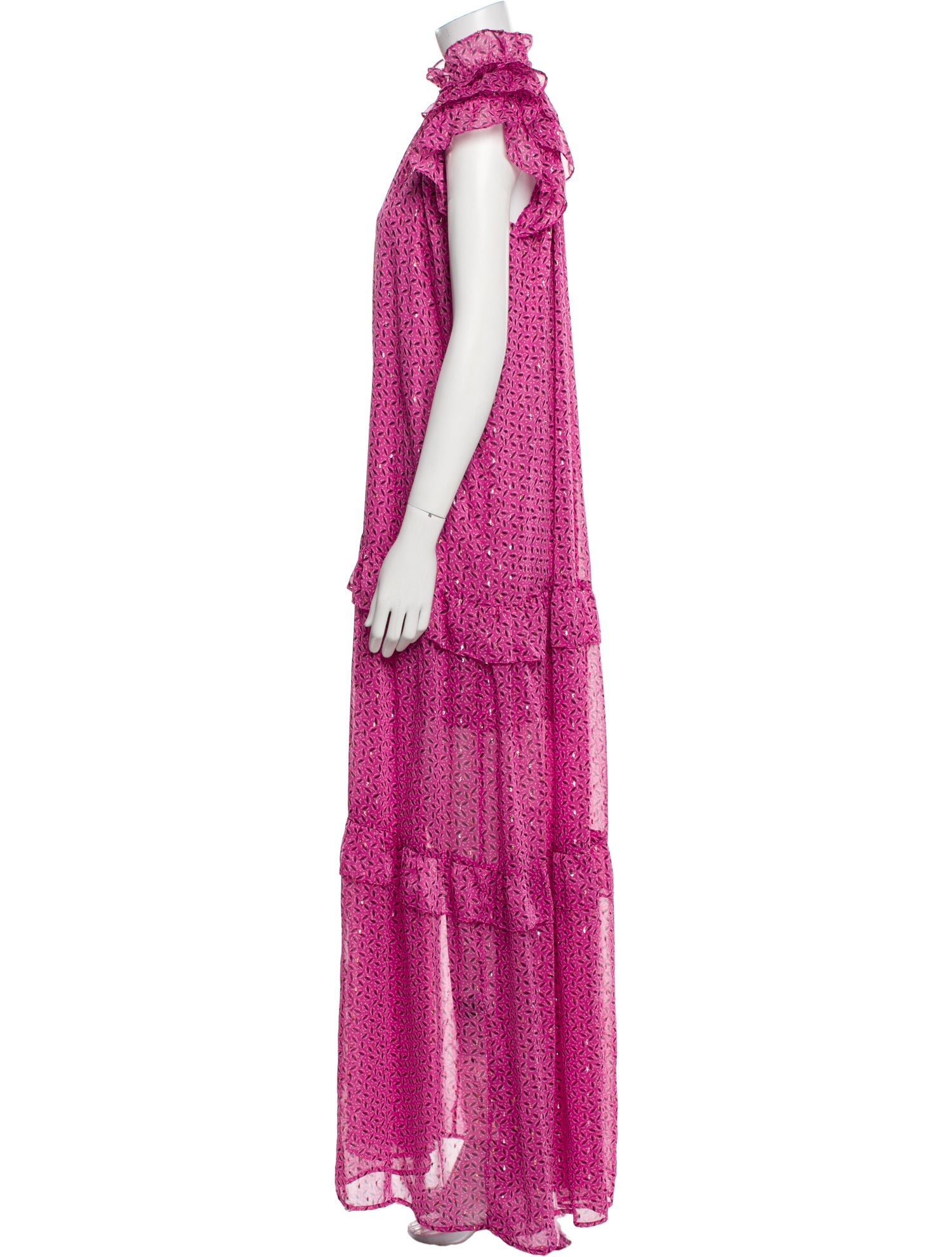 Sabina Musayev Printed Long Dress w/ Tags