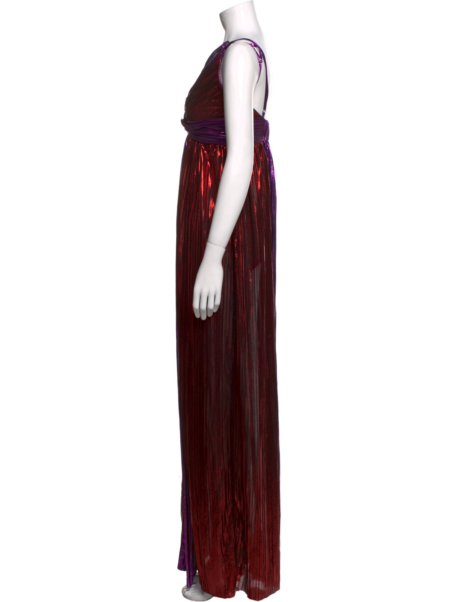 Sabina Musayev Striped Long Dress w/ Tags