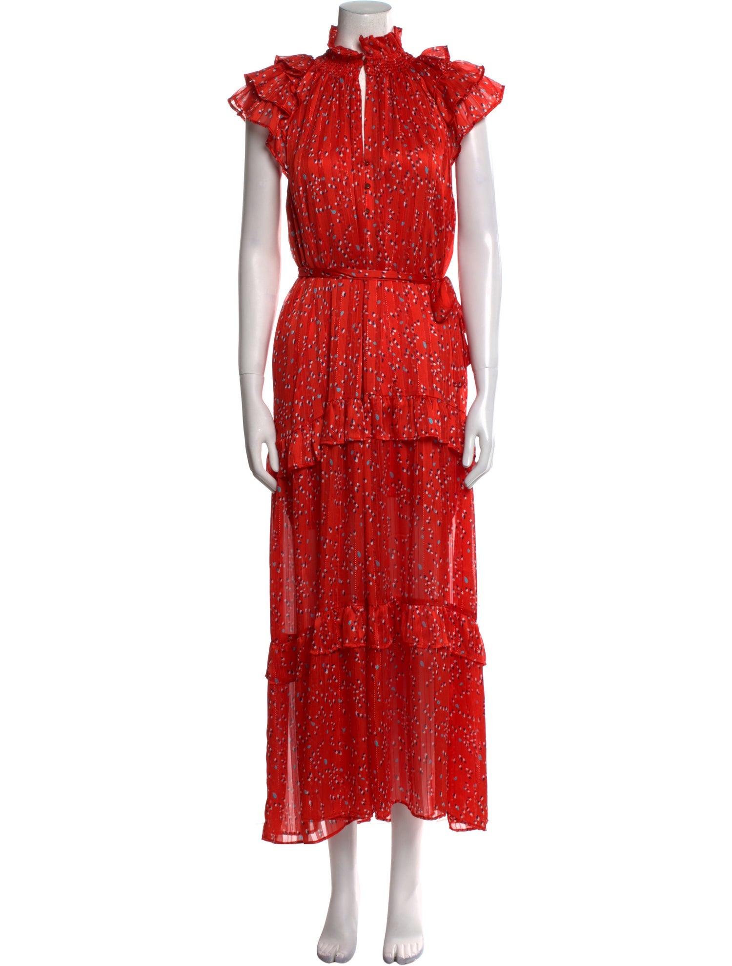 Sabina Musayev Printed Long Dress