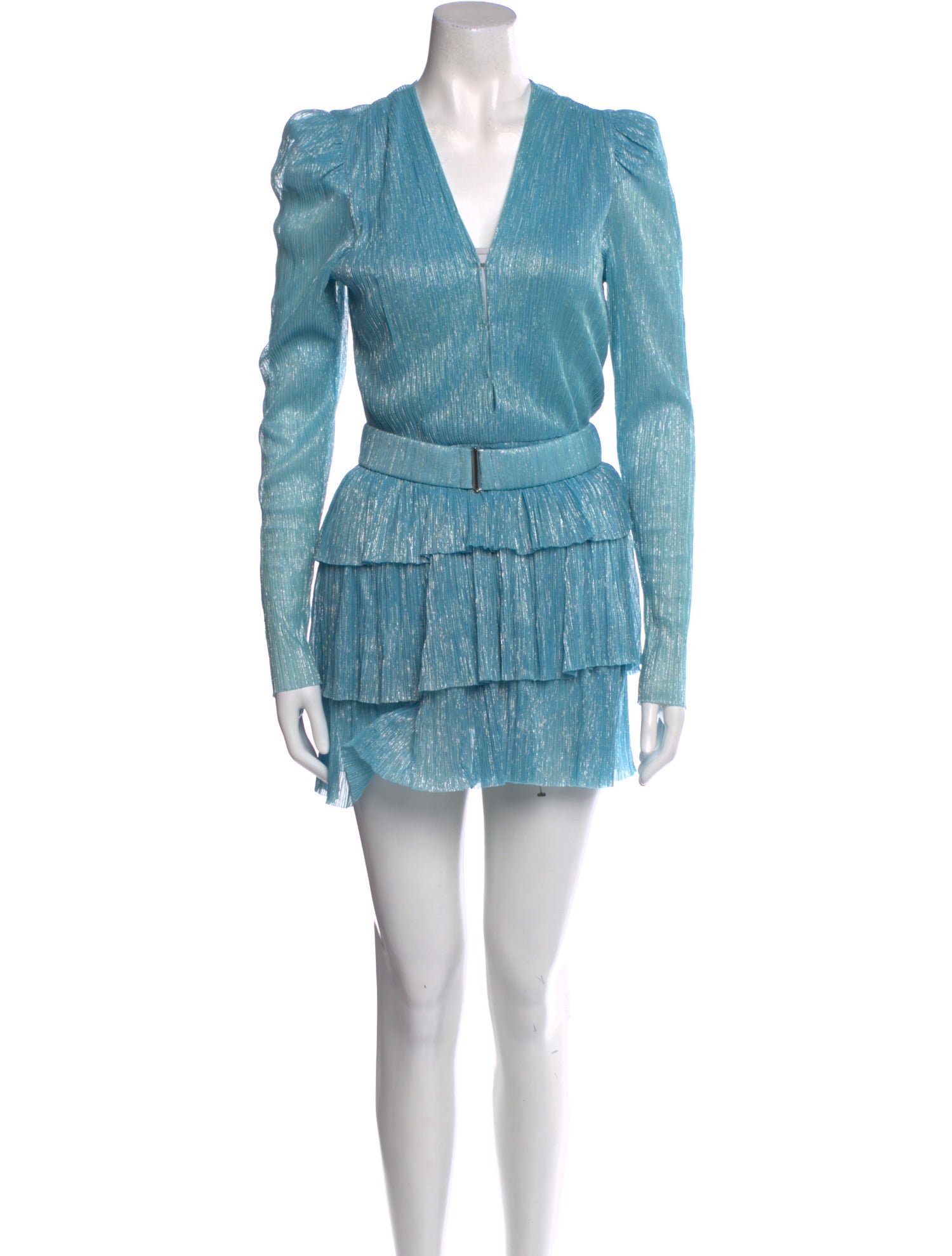 Sabina Musayev V-Neck Mini Dress