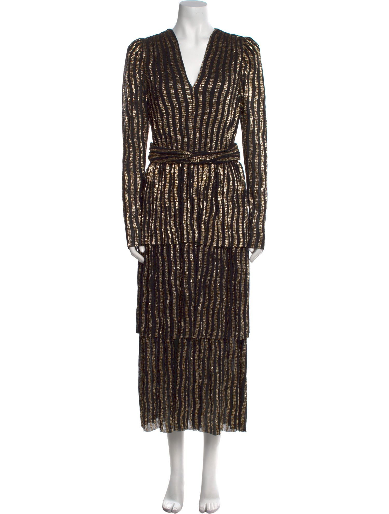 Sabina Musayev Printed Midi Length Dress