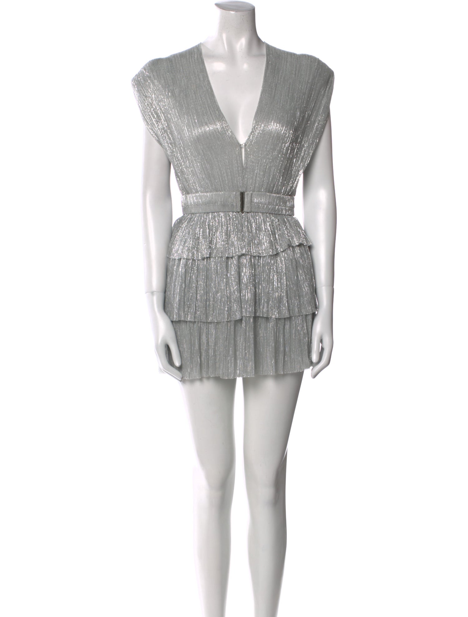 Sabina Musayev V-Neck Mini Dress