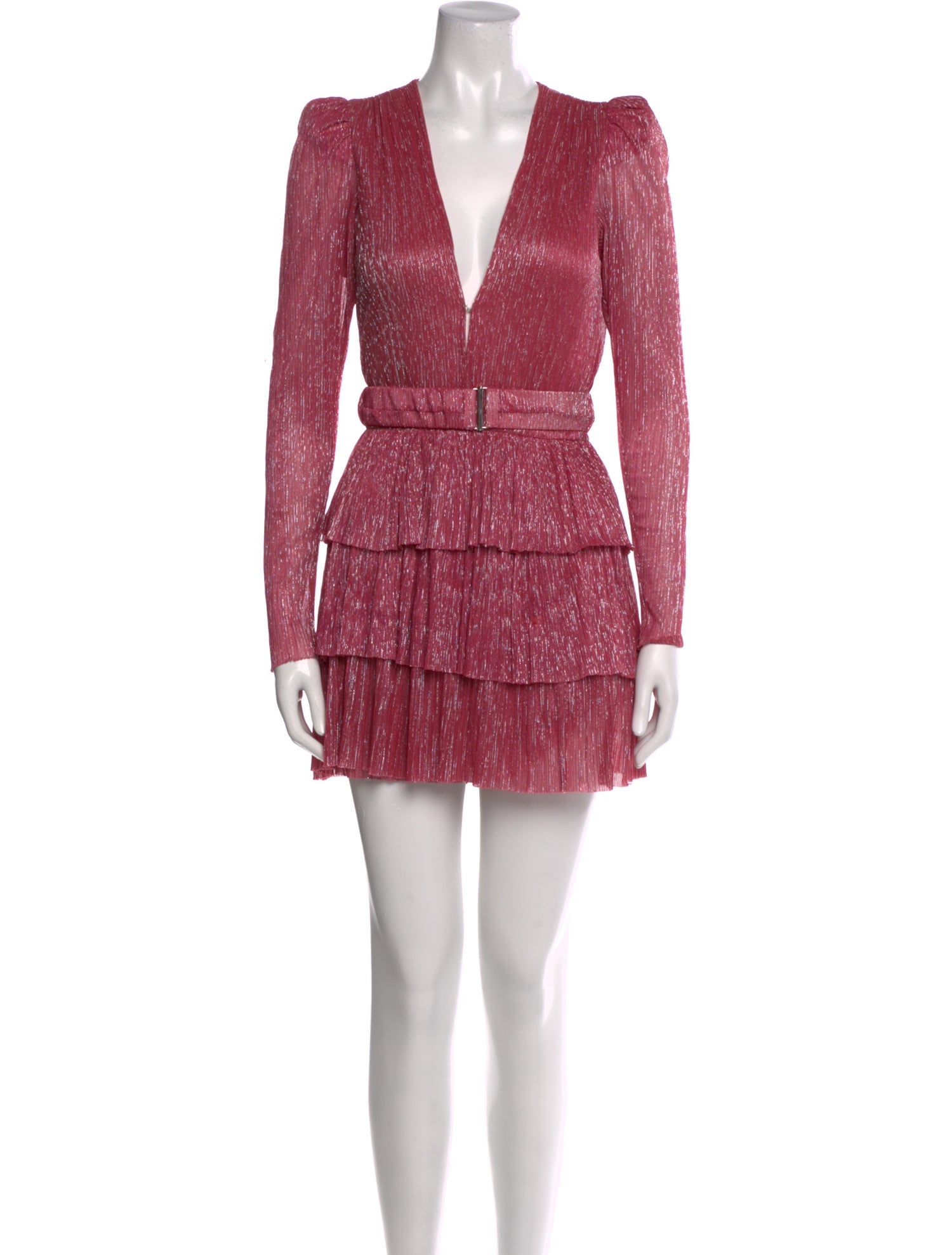 Sabina Musayev V-Neck Mini Dress