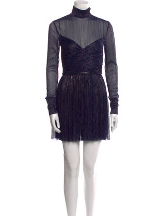 Sabina Musayev Turtleneck Mini Dress