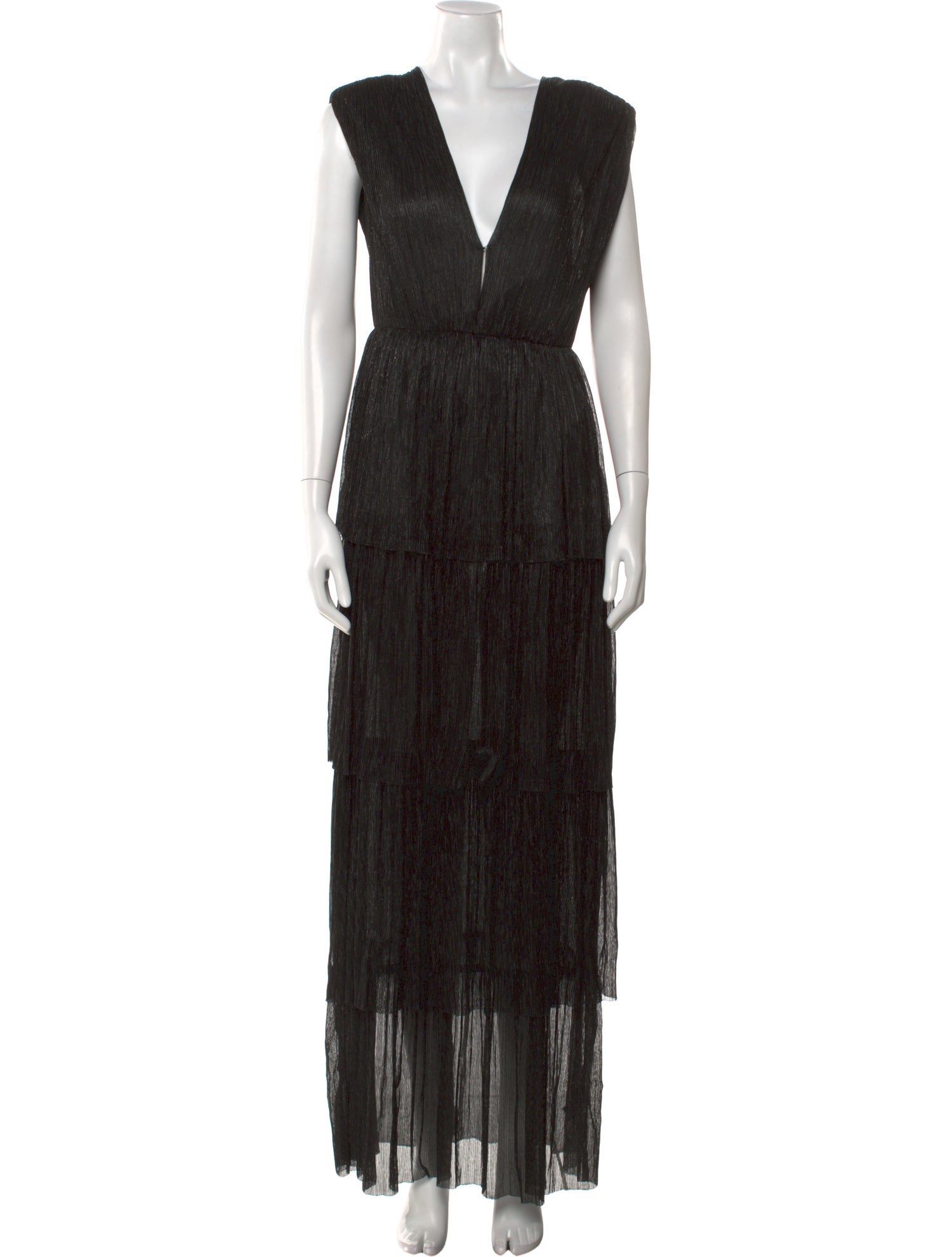 Sabina Musayev V-Neck Long Dress