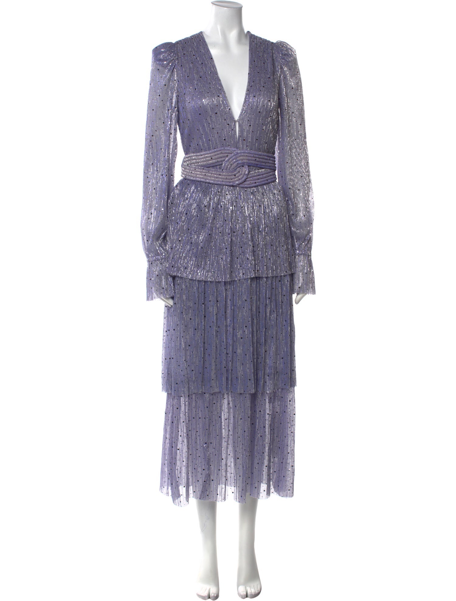 Sabina Musayev Printed Long Dress w/ Tags