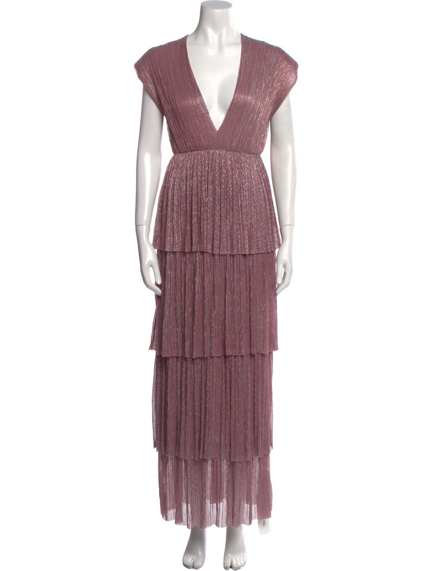 Sabina Musayev V-Neck Long Dress