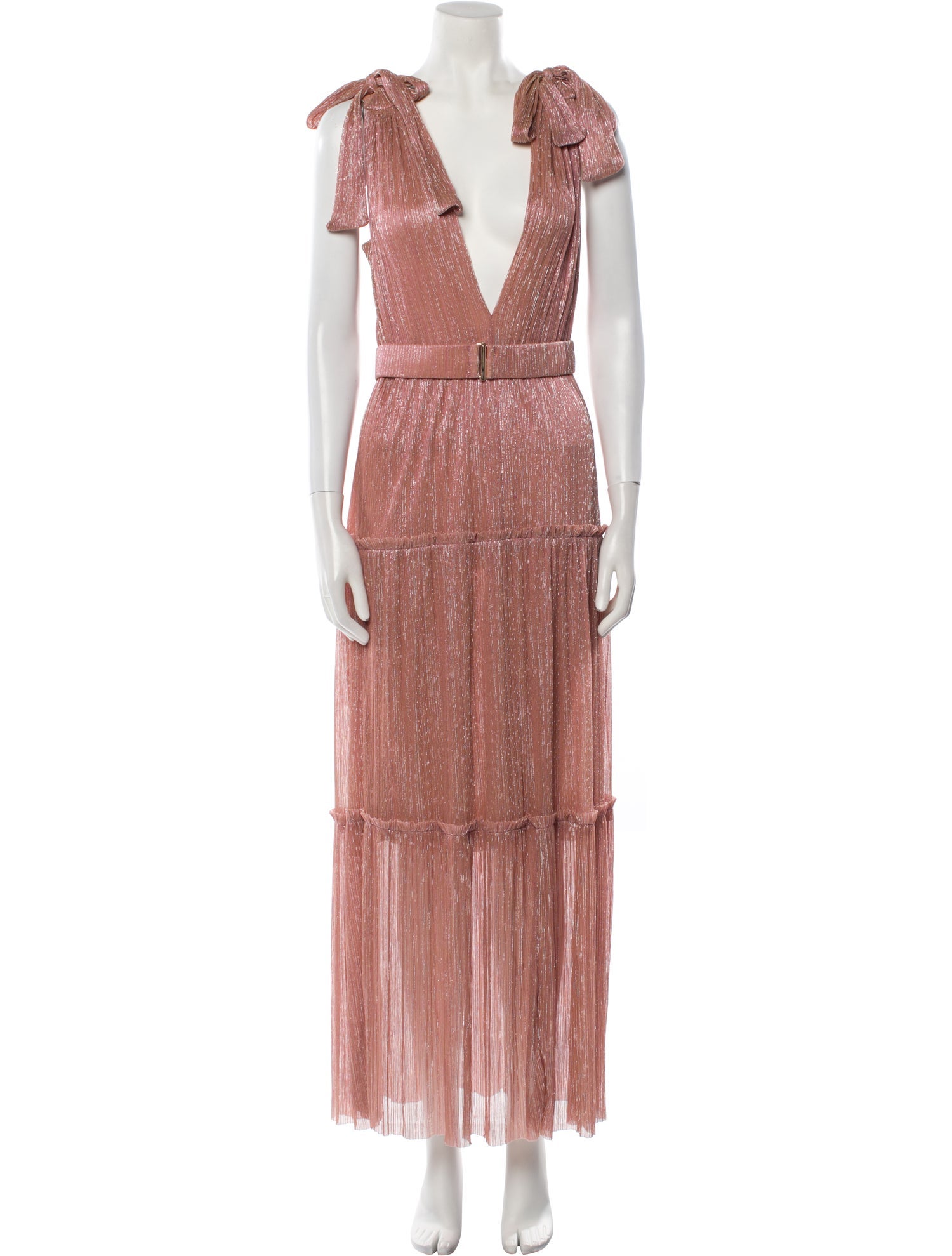 Sabina Musayev V-Neck Long Dress