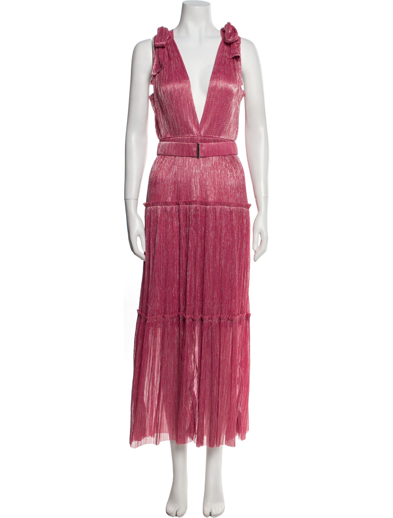 Sabina Musayev V-Neck Long Dress w/ Tags