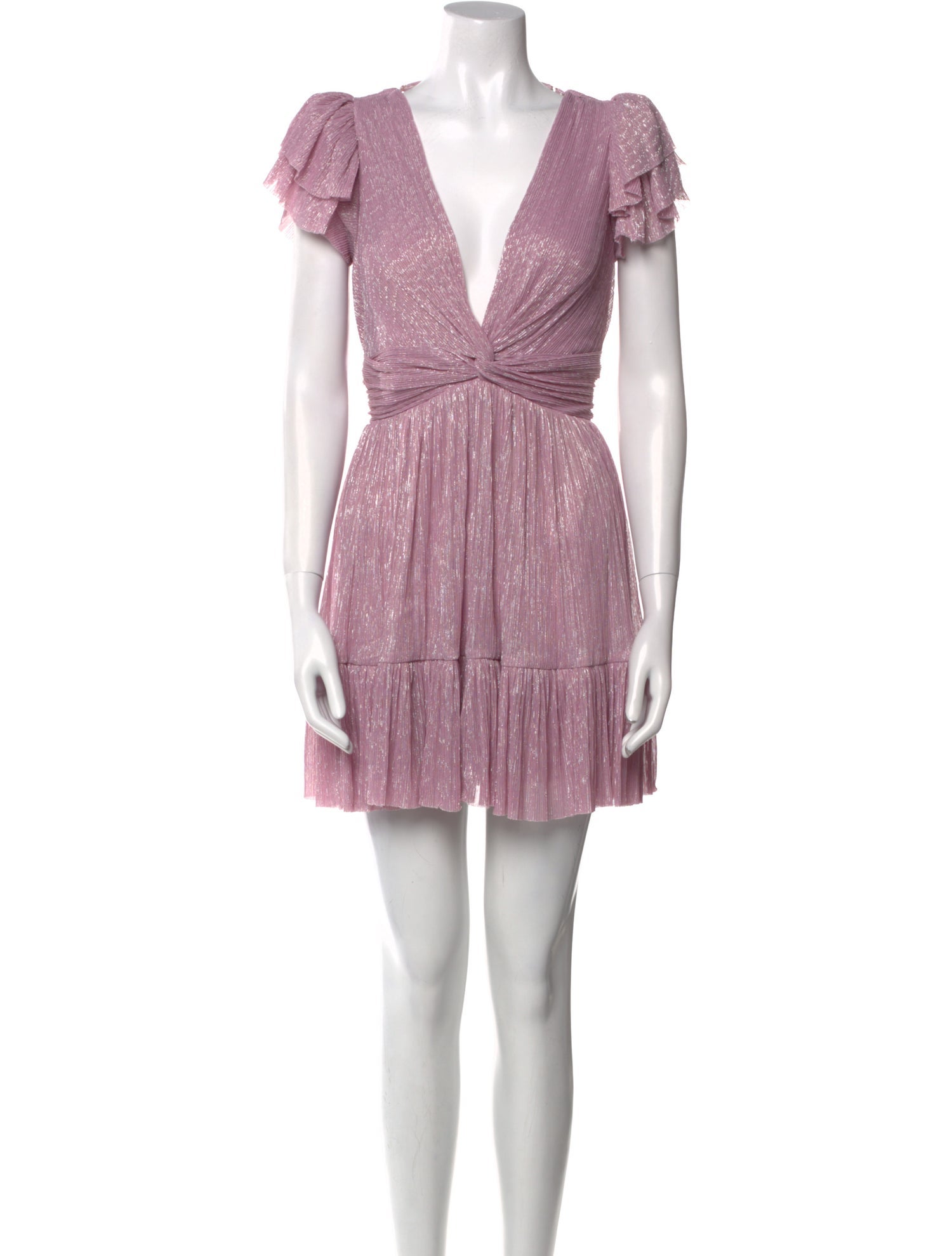 Sabina Musayev V-Neck Mini Dress w/ Tags