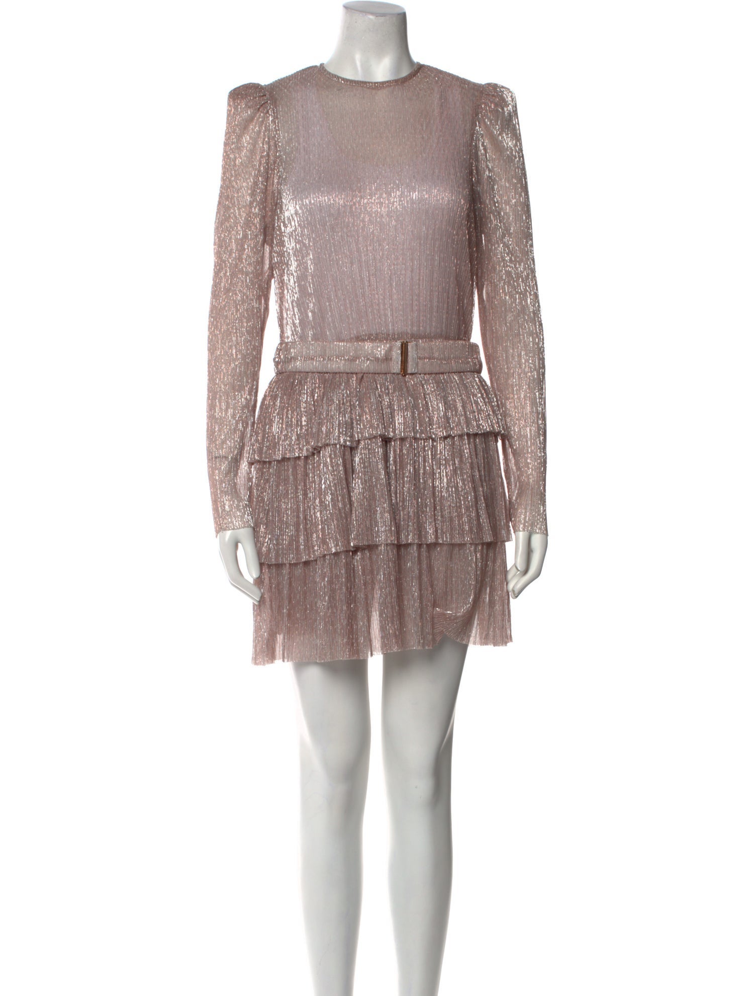 Sabina Musayev Crew Neck Mini Dress