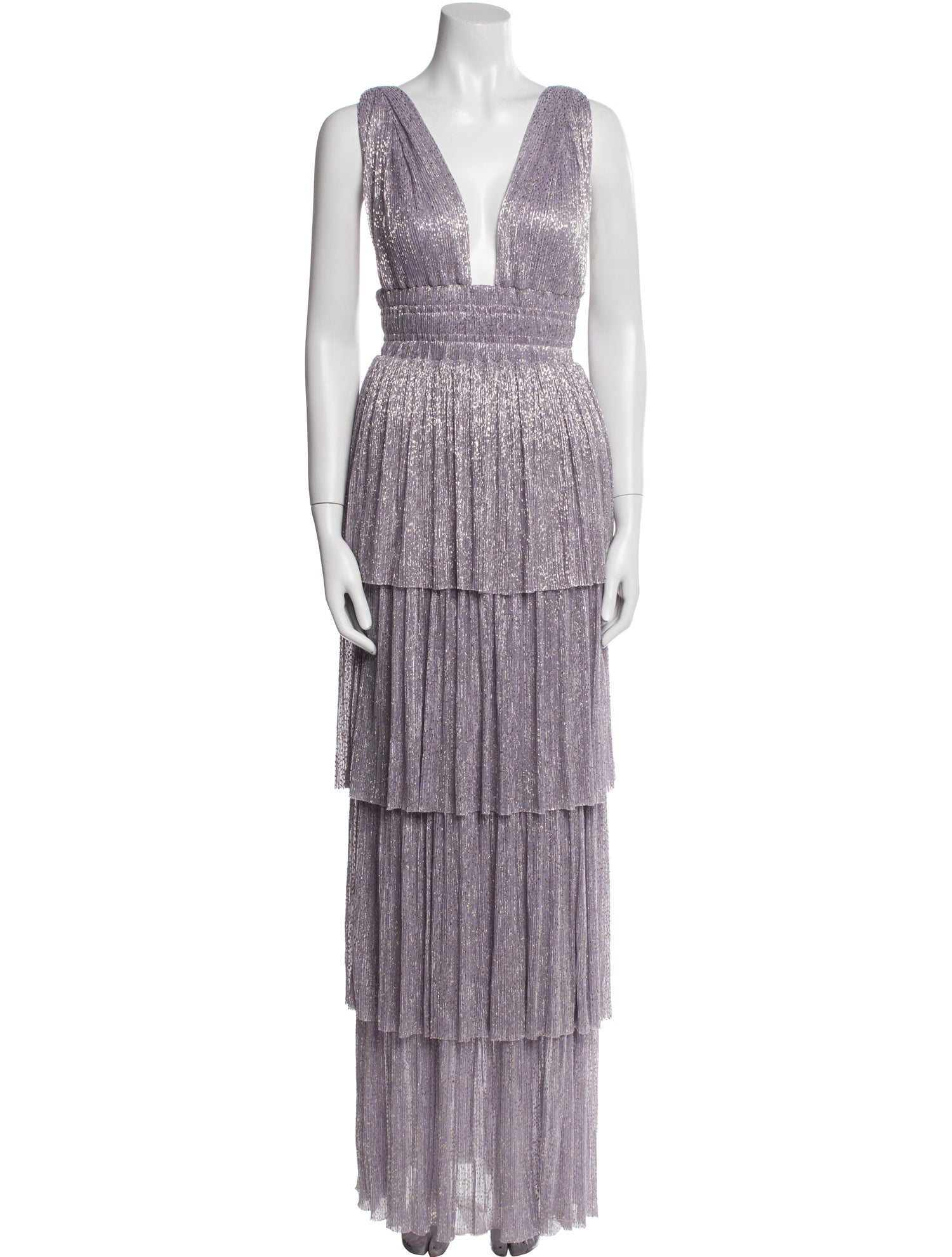 Sabina Musayev Printed Long Dress