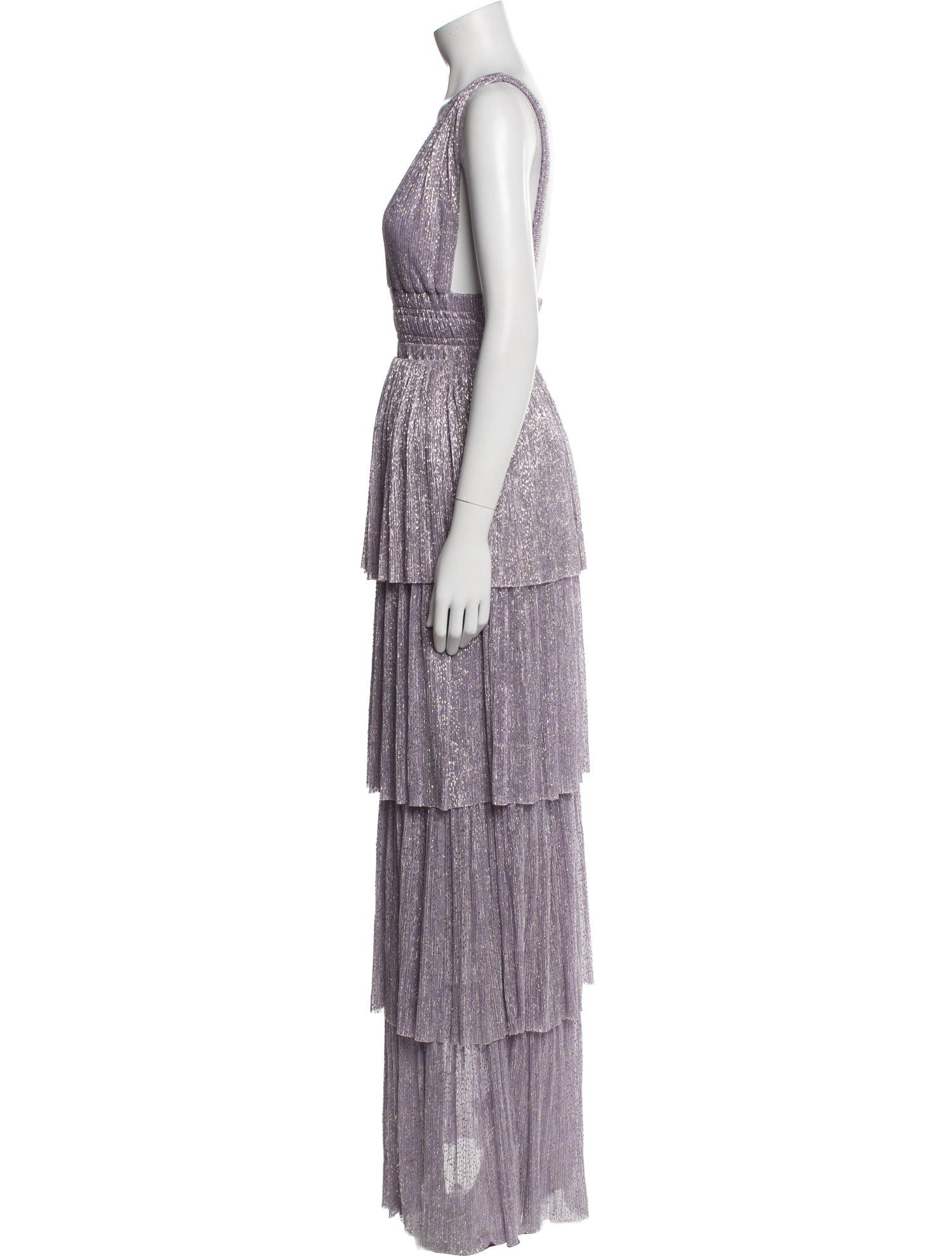 Sabina Musayev Printed Long Dress