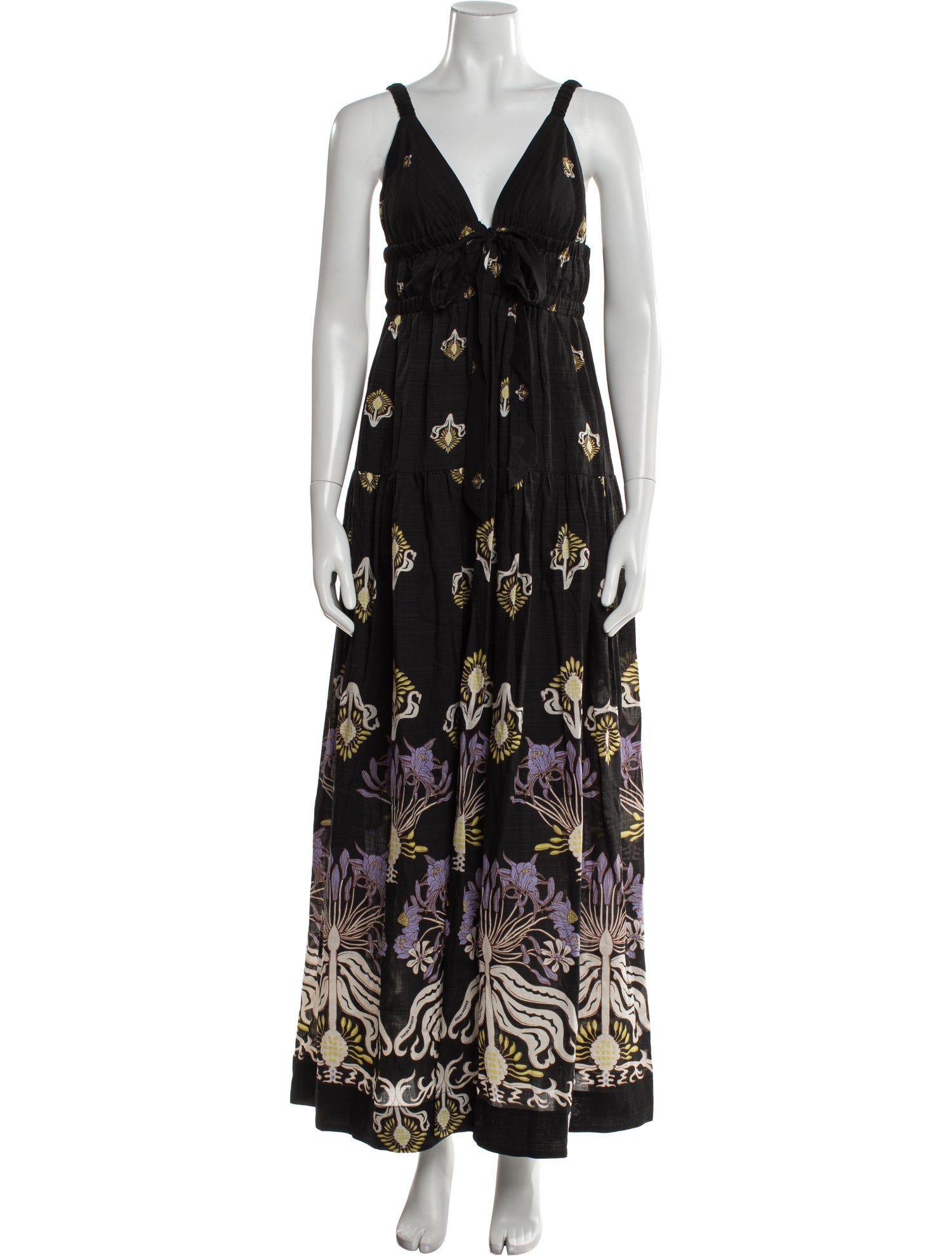 Sabina Musayev Floral Print Long Dress