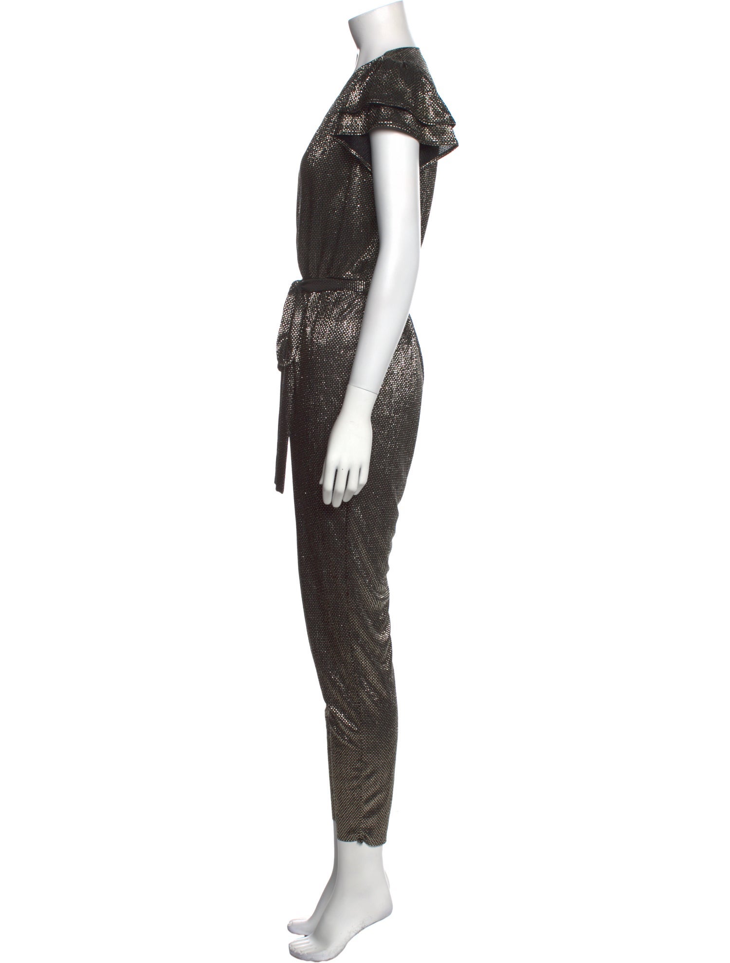 Sabina Musayev Plunge Neckline Jumpsuit