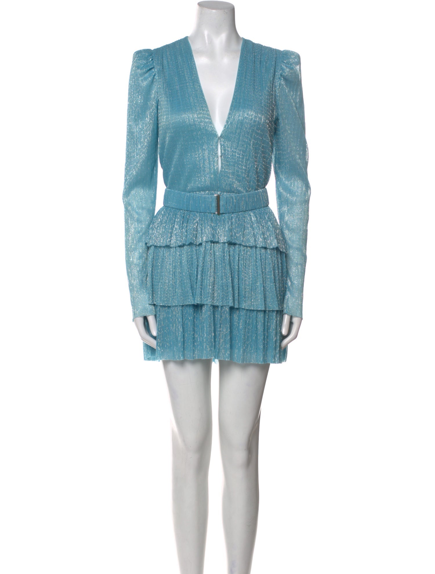 Sabina Musayev V-Neck Mini Dress