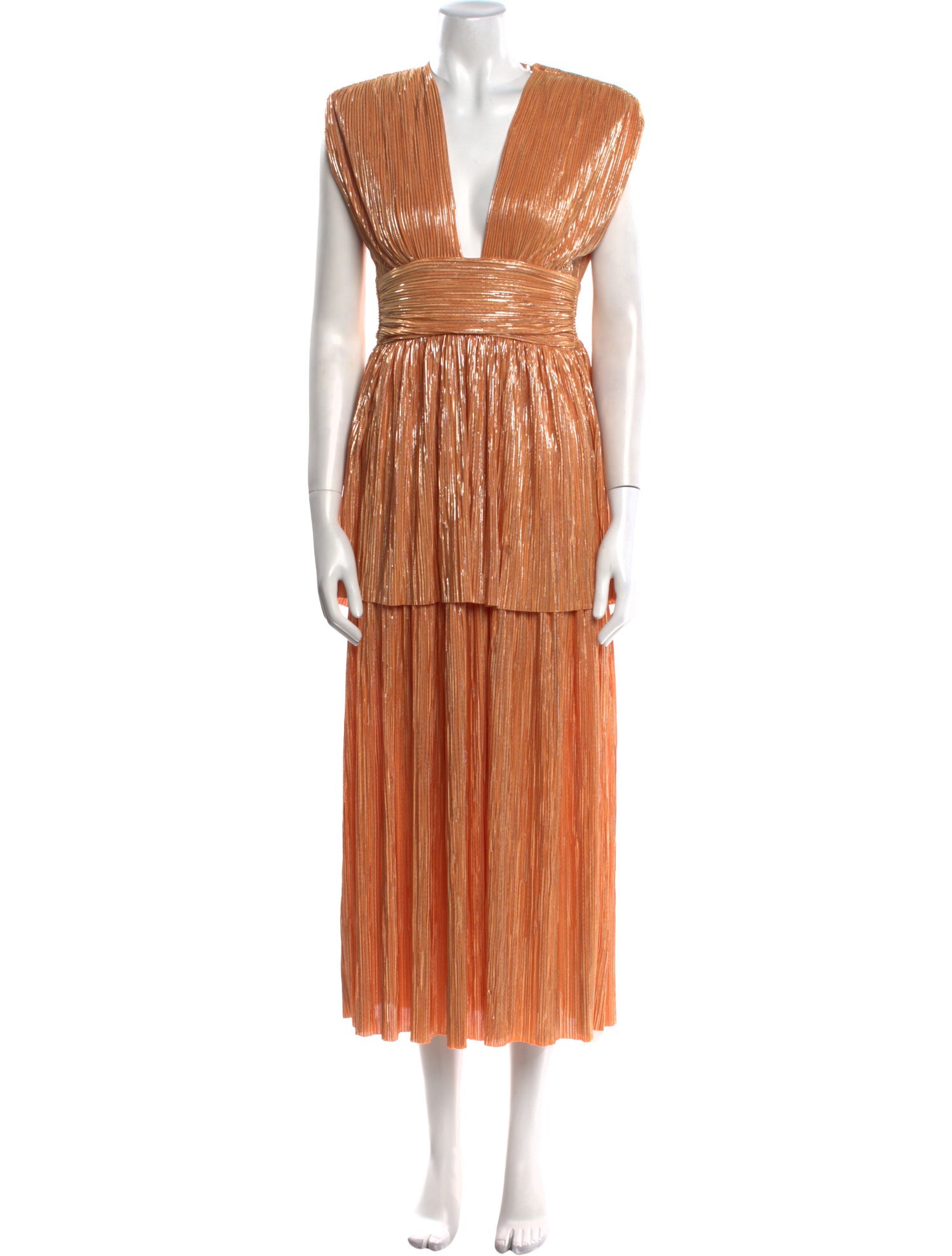 Sabina Musayev V-Neck Long Dress