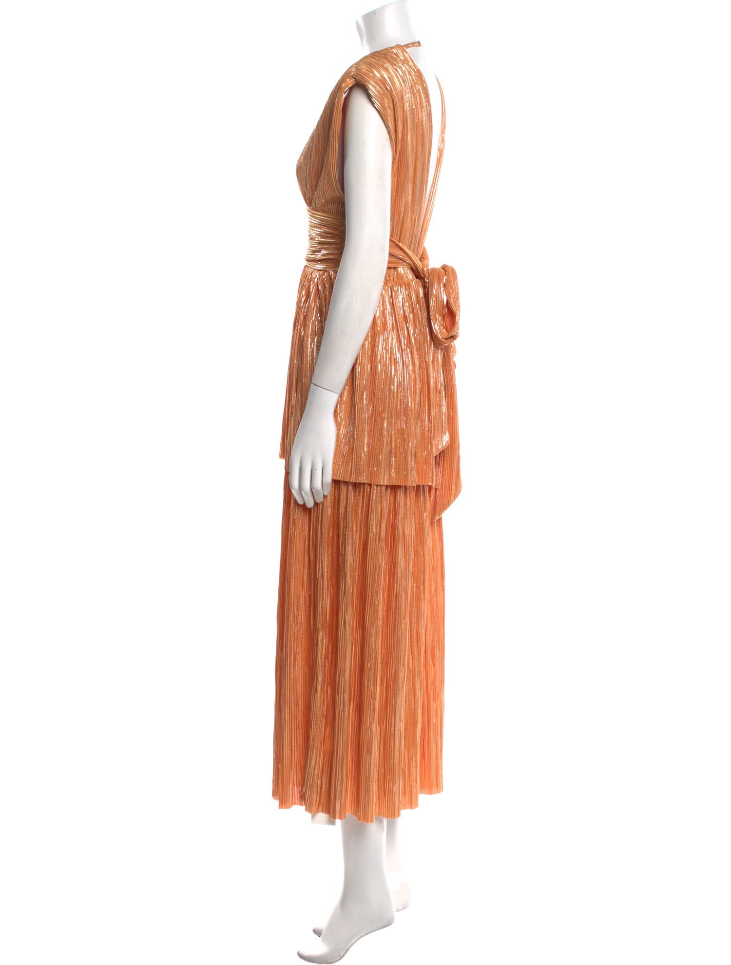 Sabina Musayev V-Neck Long Dress