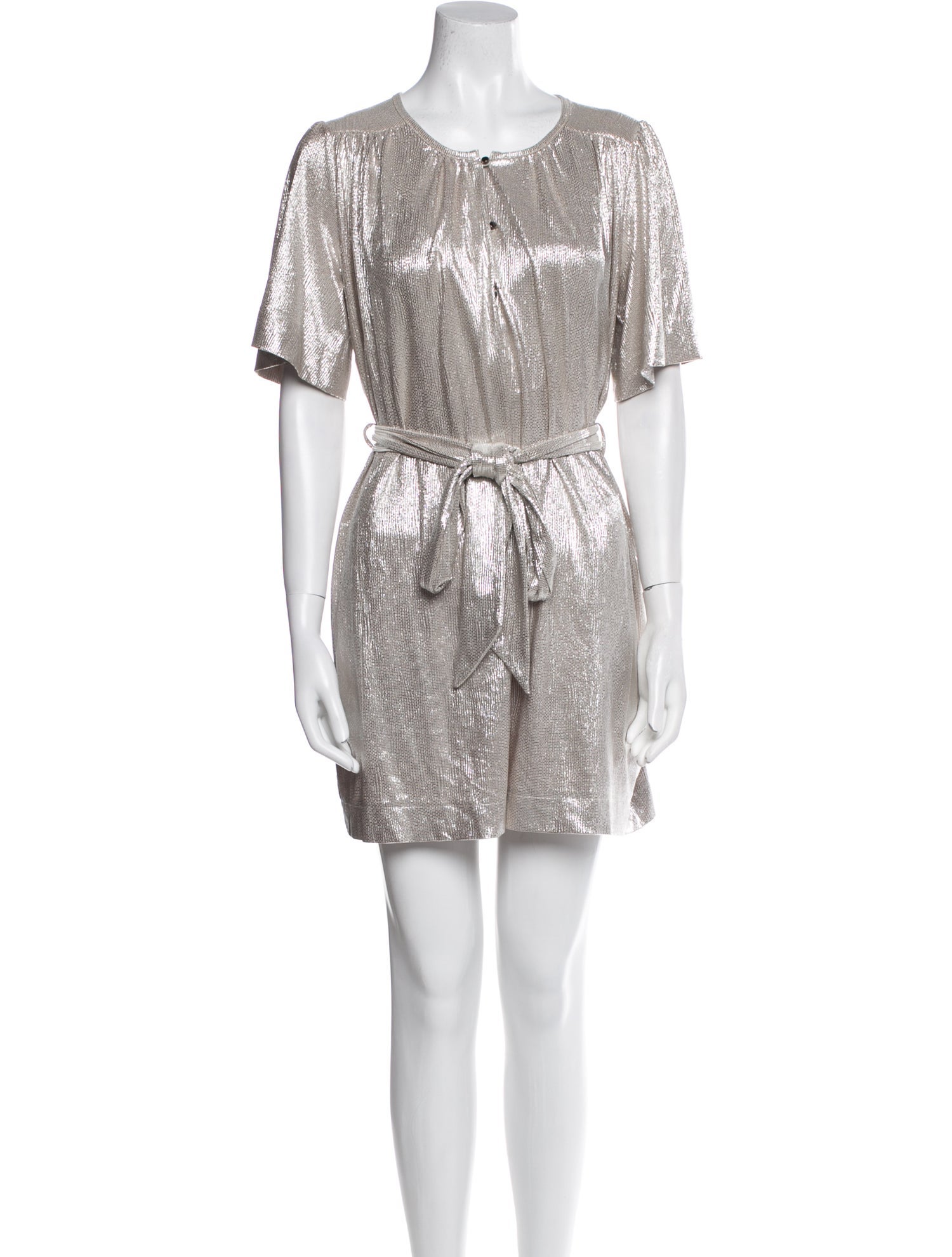 Sabina Musayev Scoop Neck Mini Dress