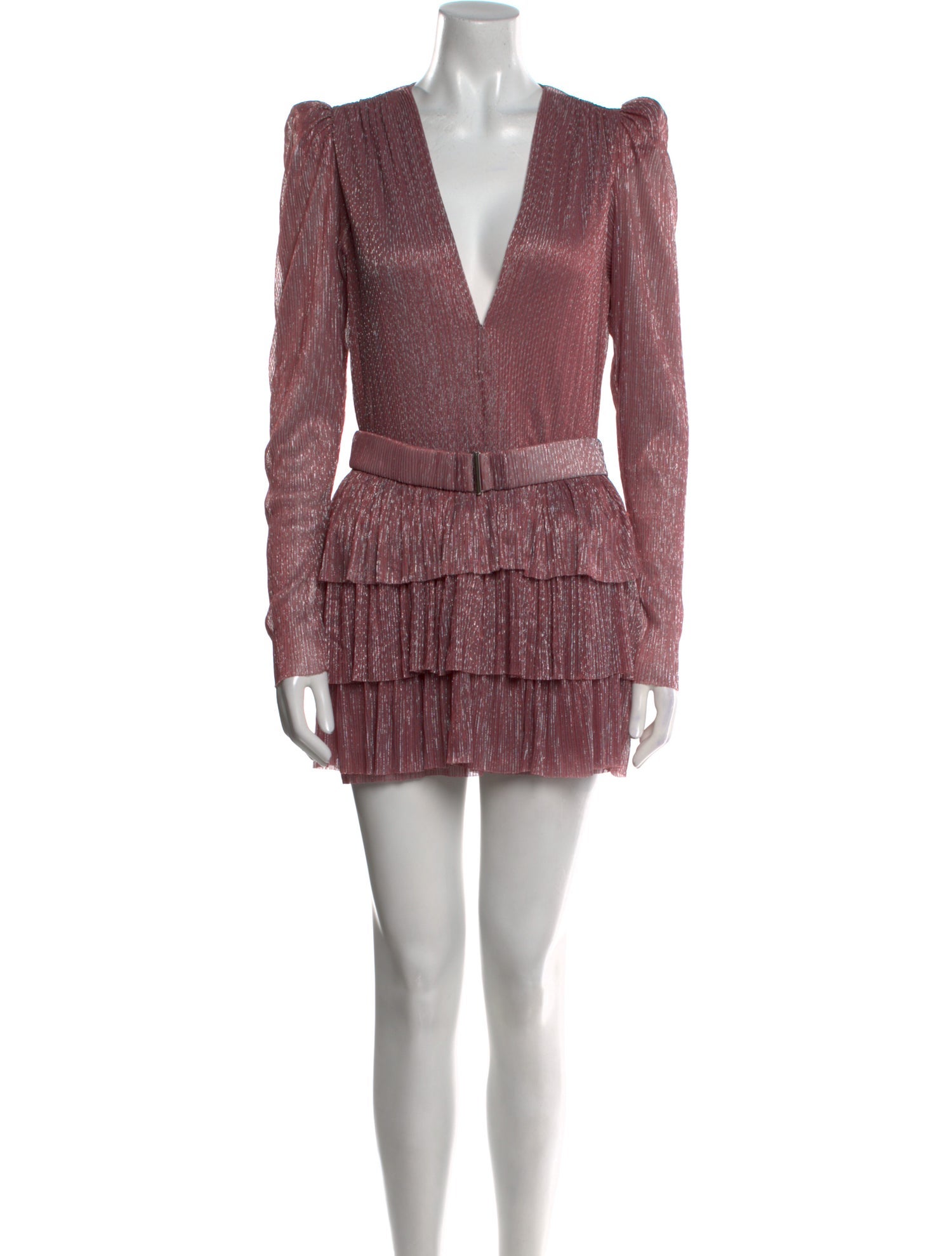 Sabina Musayev V-Neck Mini Dress