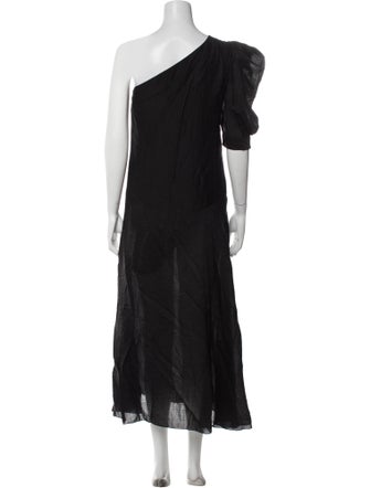 Sabina Musayev One-Shoulder Long Dress