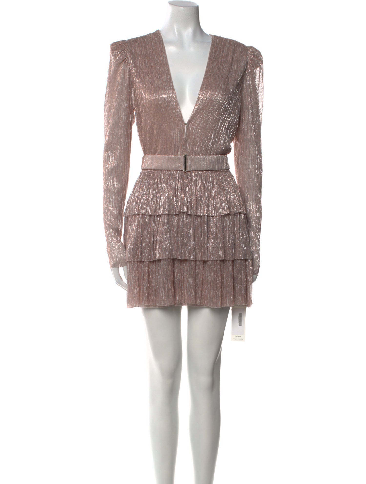 Sabina Musayev V-Neck Mini Dress w/ Tags