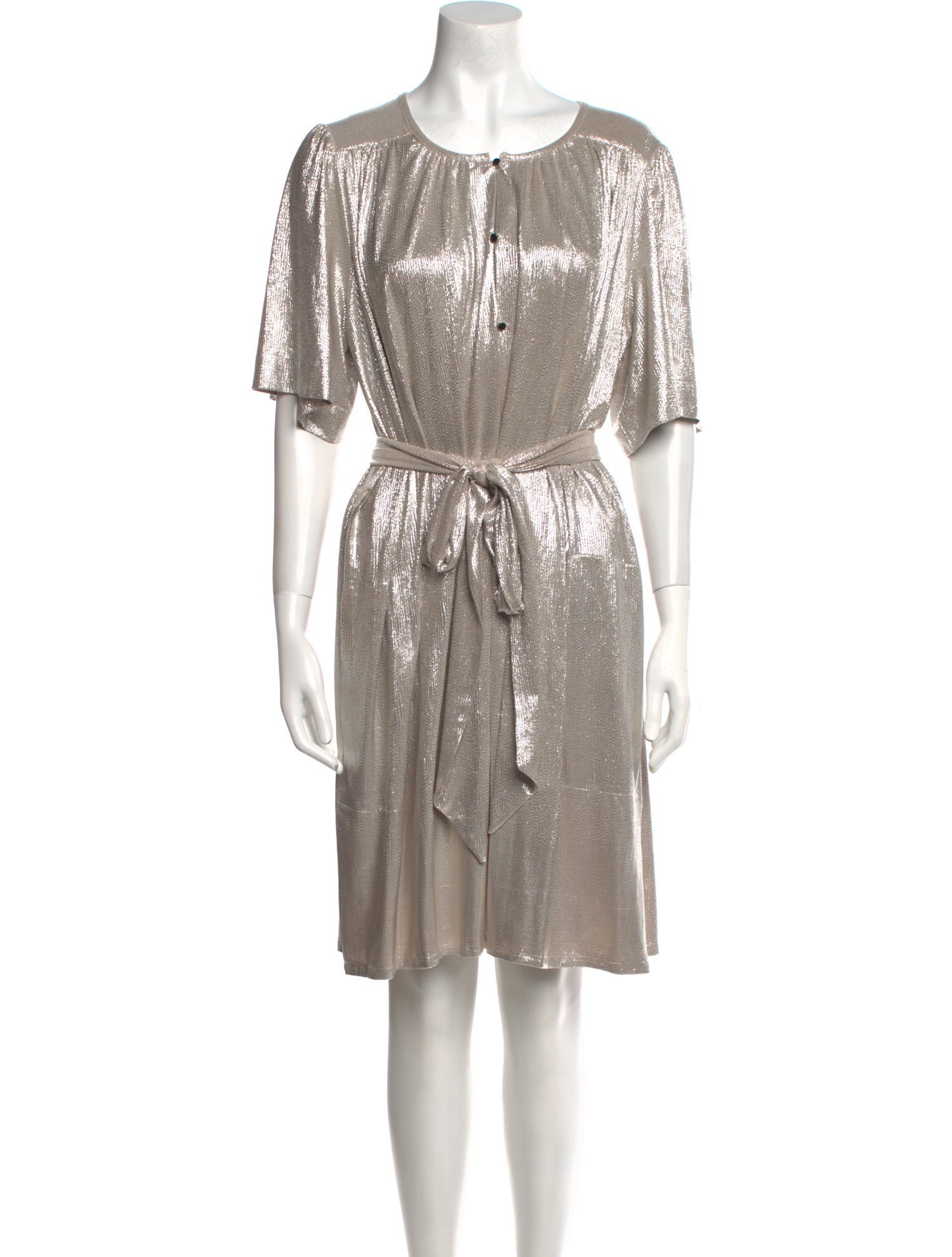 Sabina Musayev Scoop Neck Mini Dress