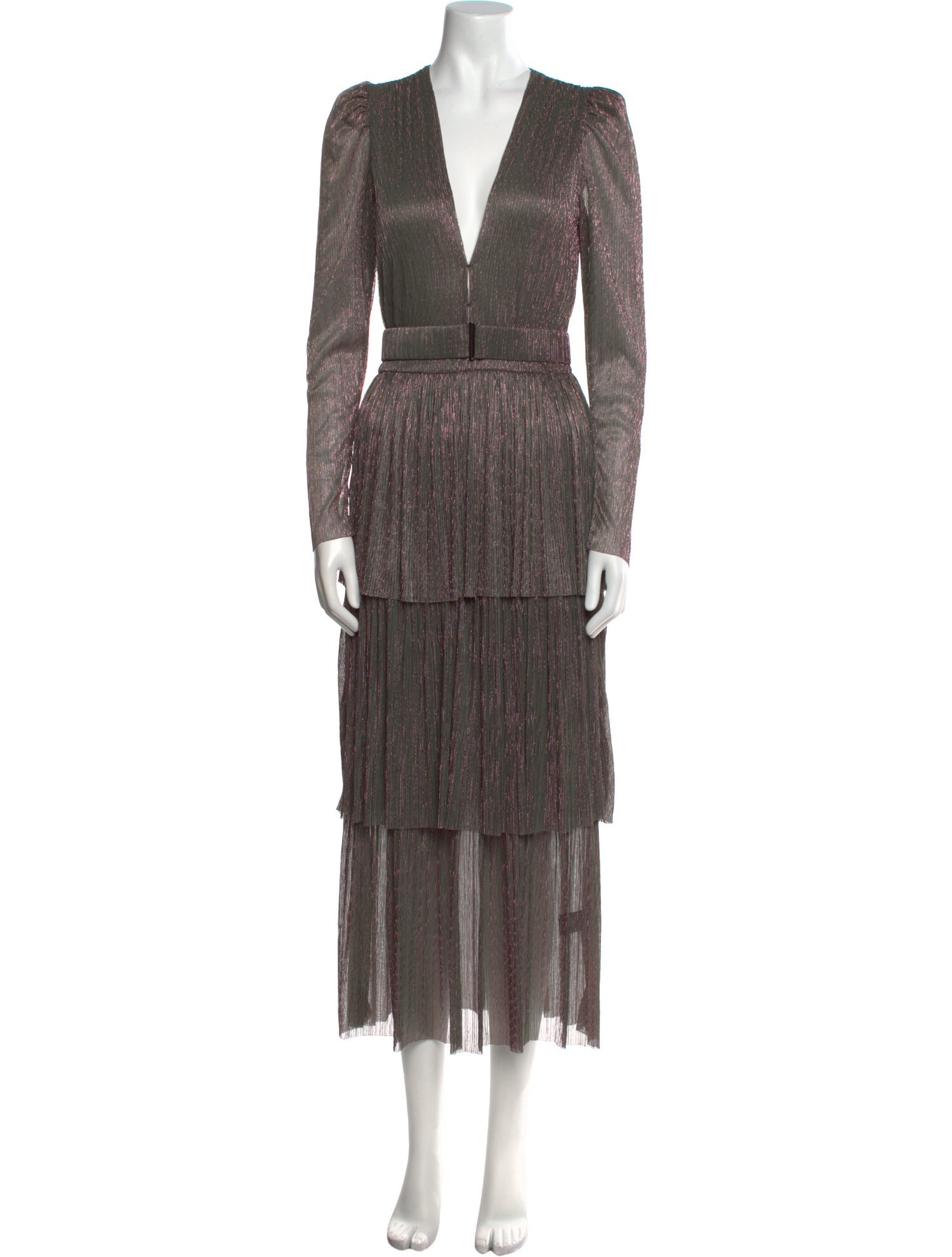 Sabina Musayev V-Neck Long Dress