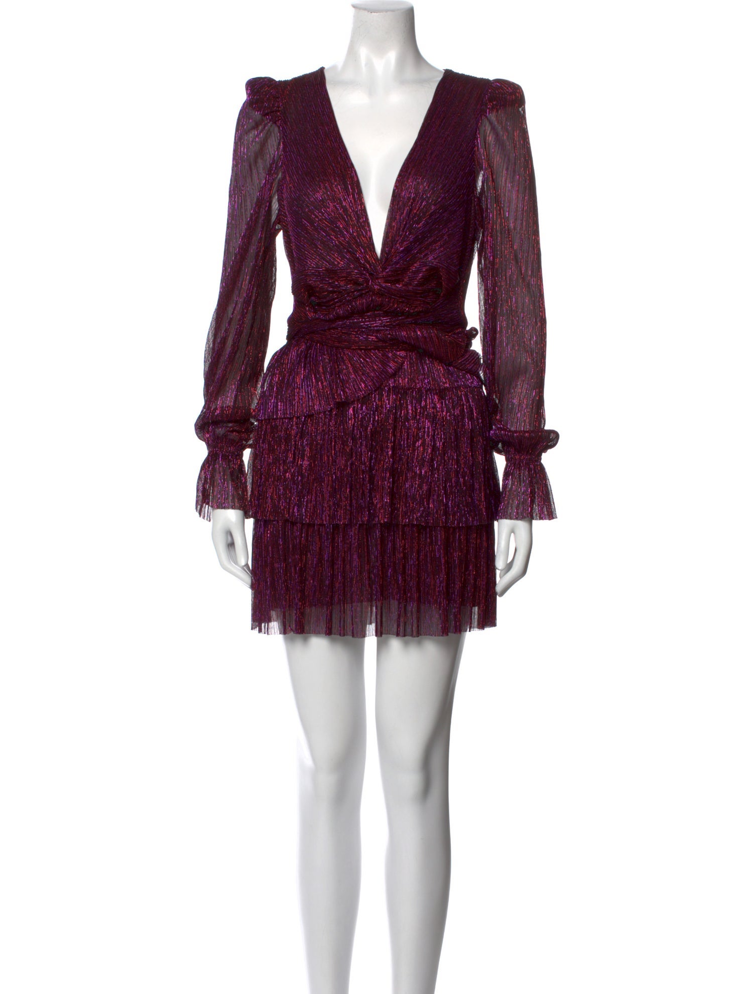 Sabina Musayev V-Neck Mini Dress