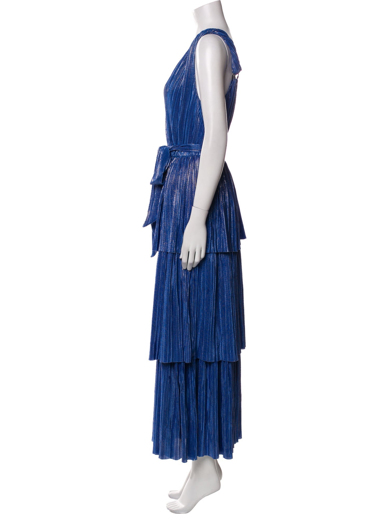 Sabina Musayev Striped Long Dress