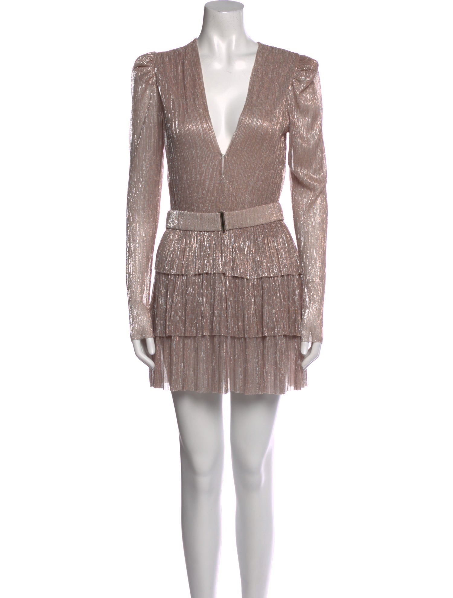 Sabina Musayev V-Neck Mini Dress