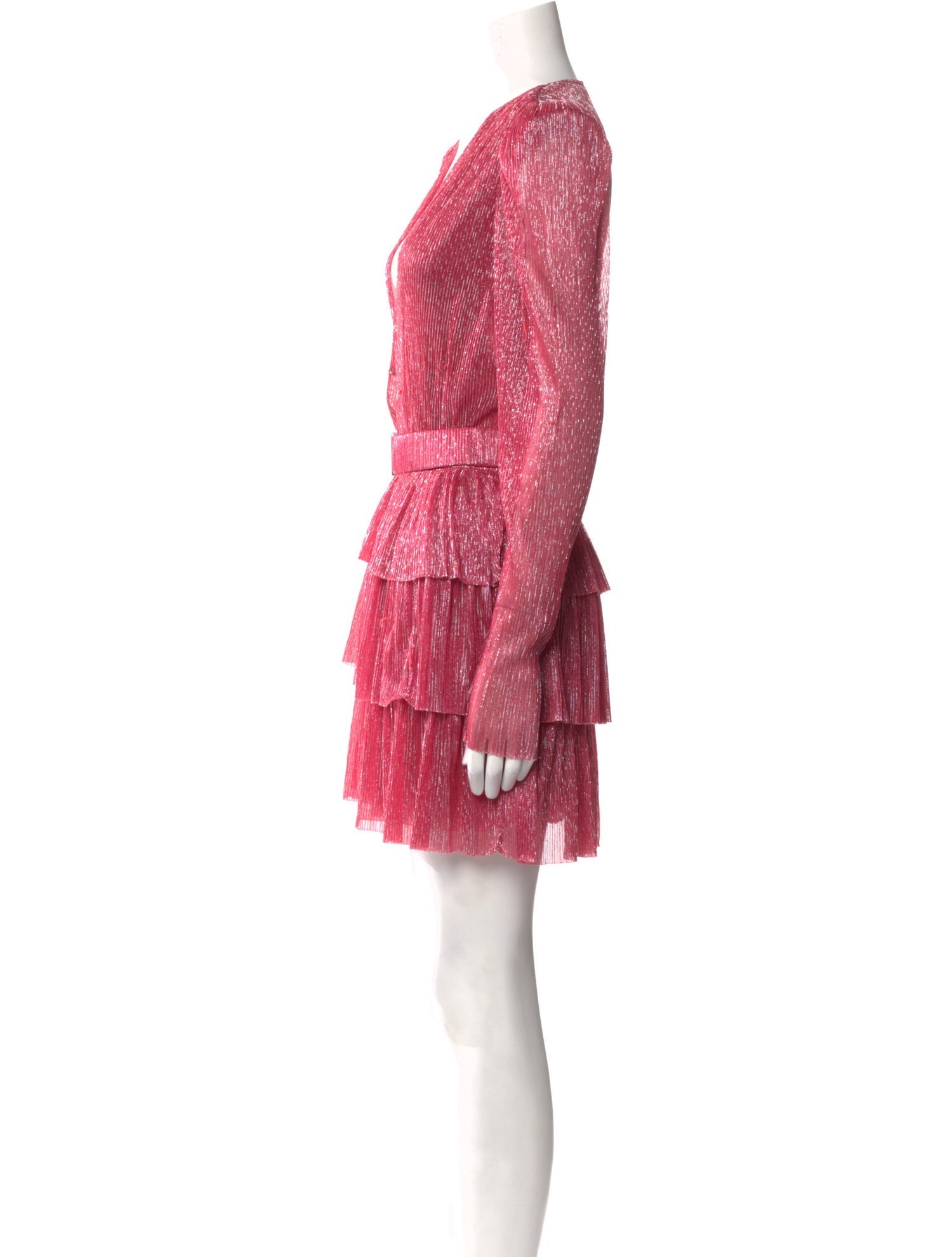 Sabina Musayev Plunge Neckline Mini Dress