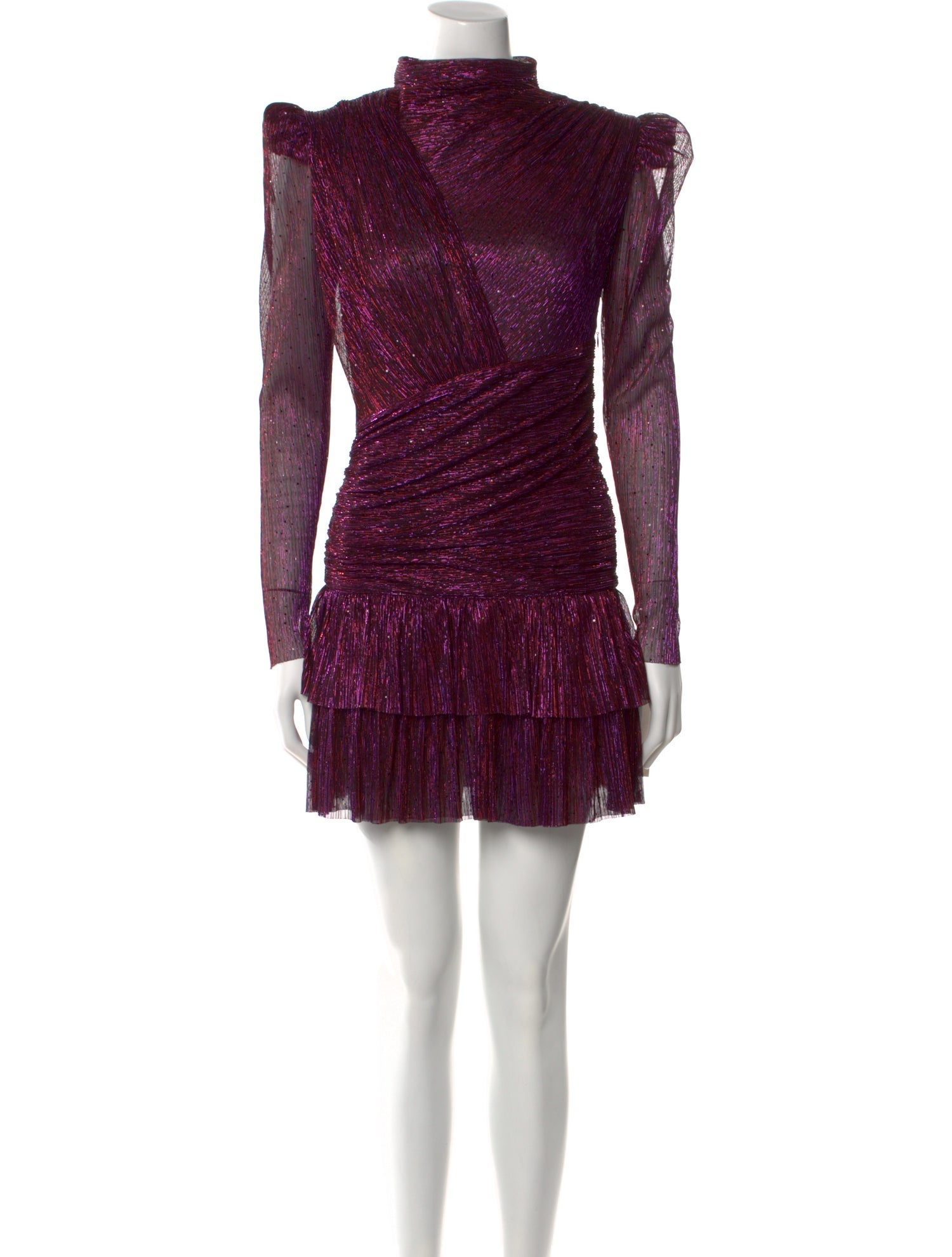 Sabina Musayev Mock Neck Mini Dress