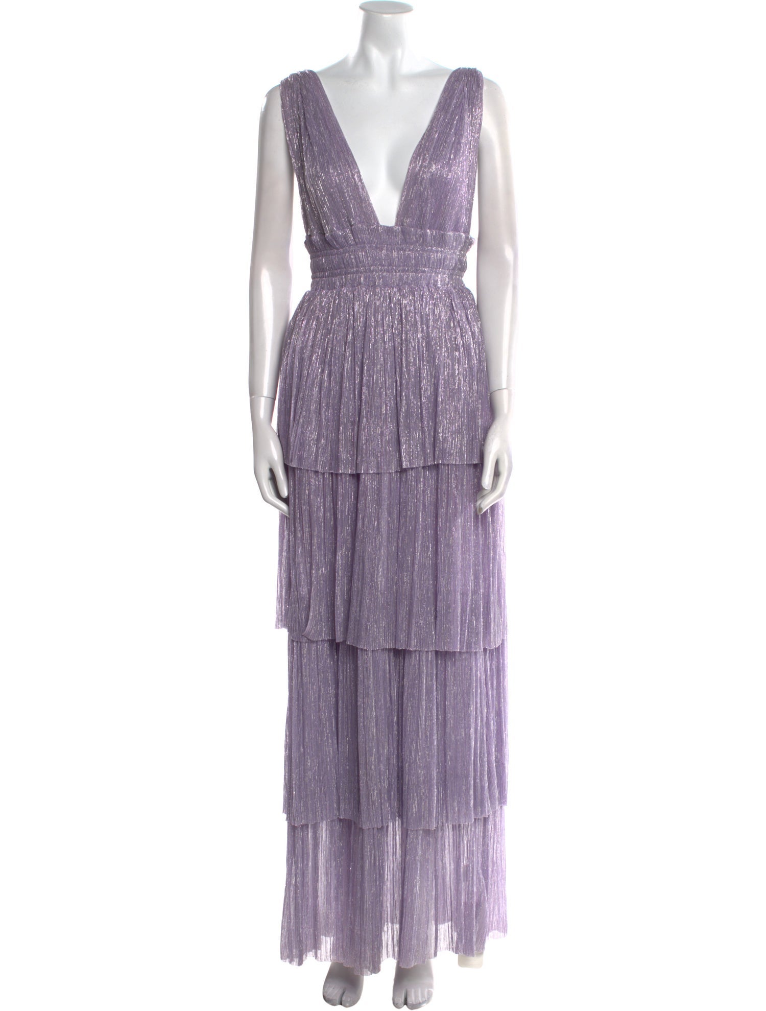 Sabina Musayev V-Neck Long Dress